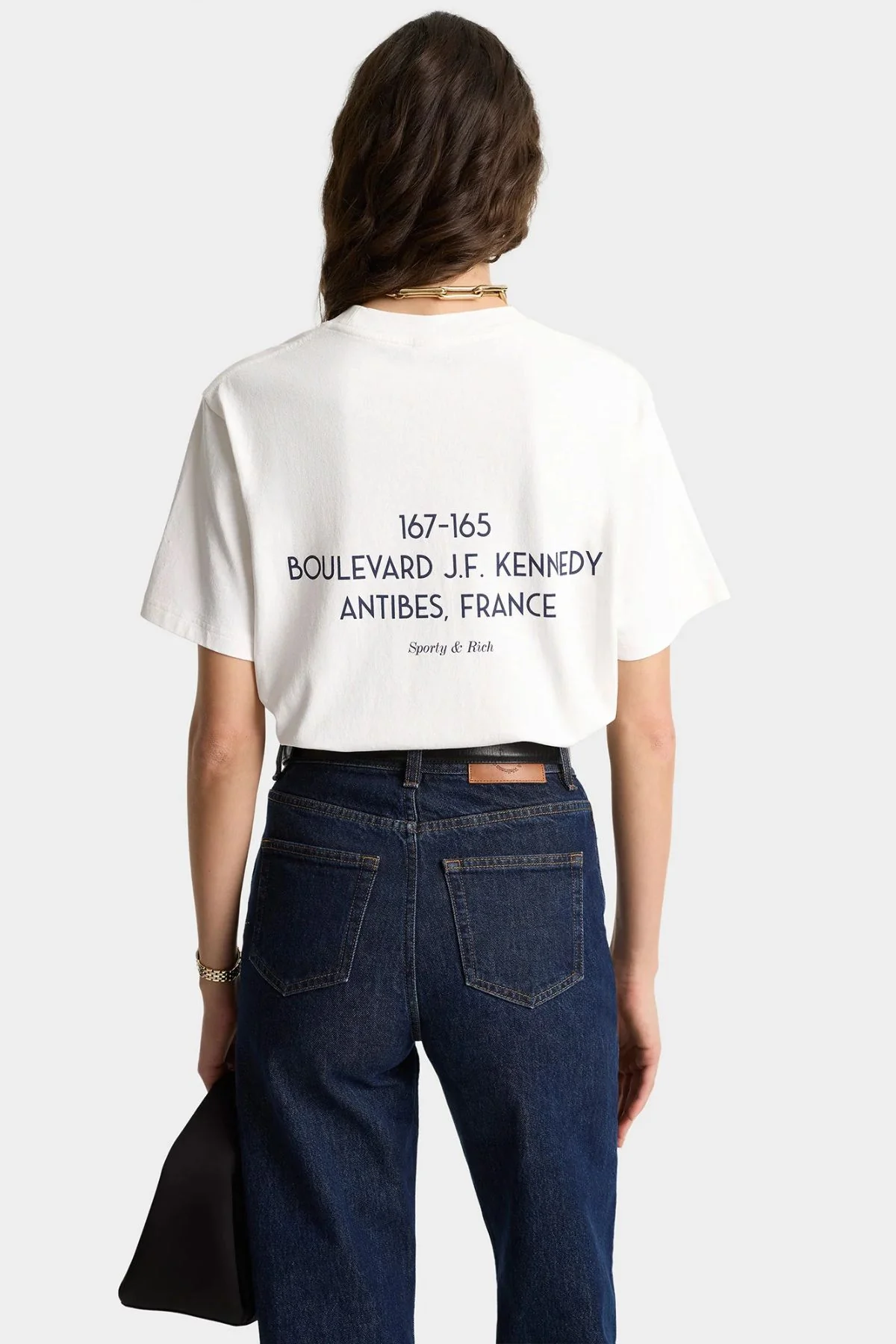 Sporty & Rich Kennedy Crest T-Shirt - White - Image 3