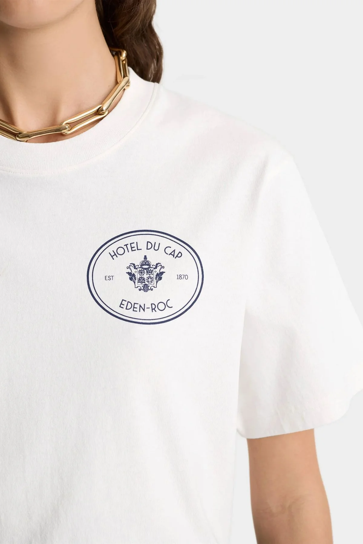 Sporty & Rich Kennedy Crest T-Shirt - White - Image 4