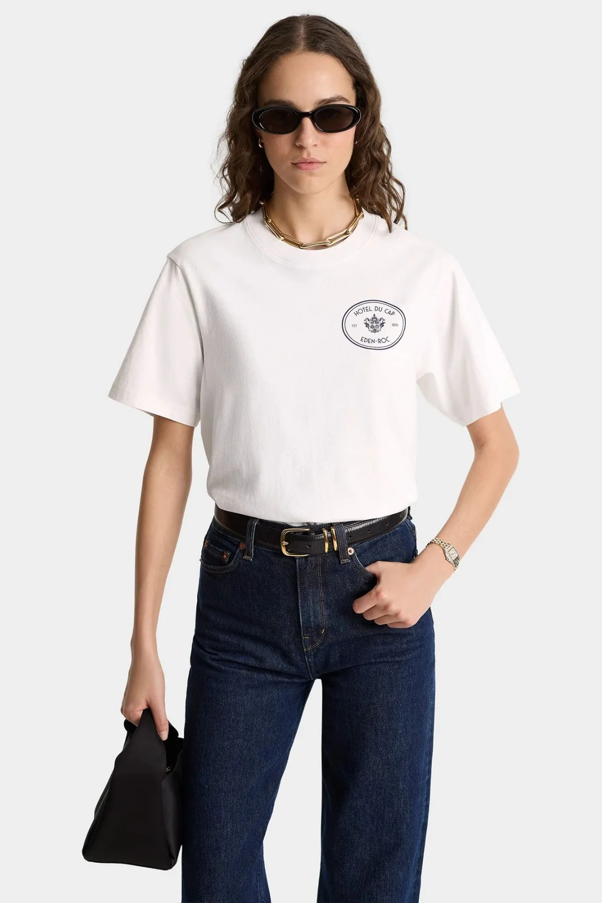 Sporty & Rich Kennedy Crest T-Shirt - White - Image 5