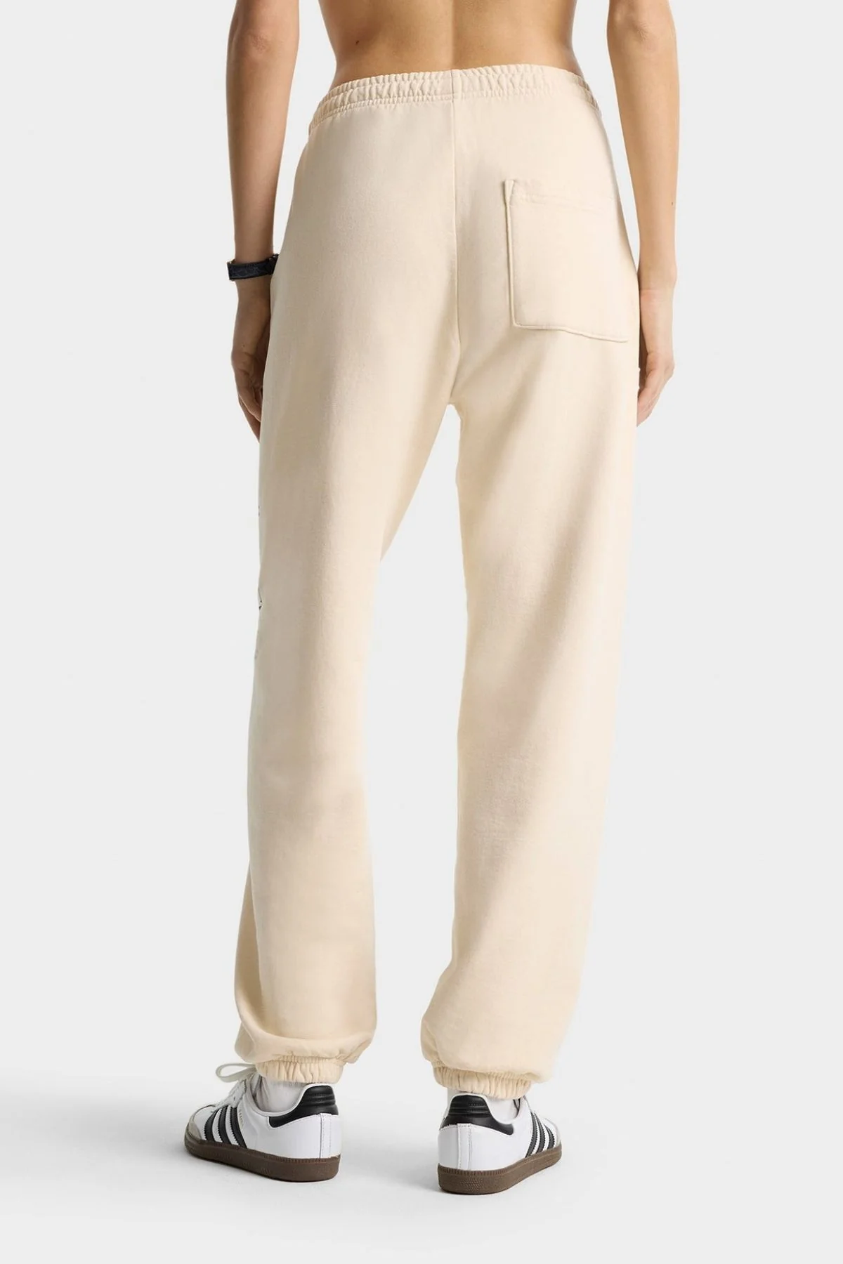 Sporty & Rich H&W Crest Sweatpant - Cream - Image 6