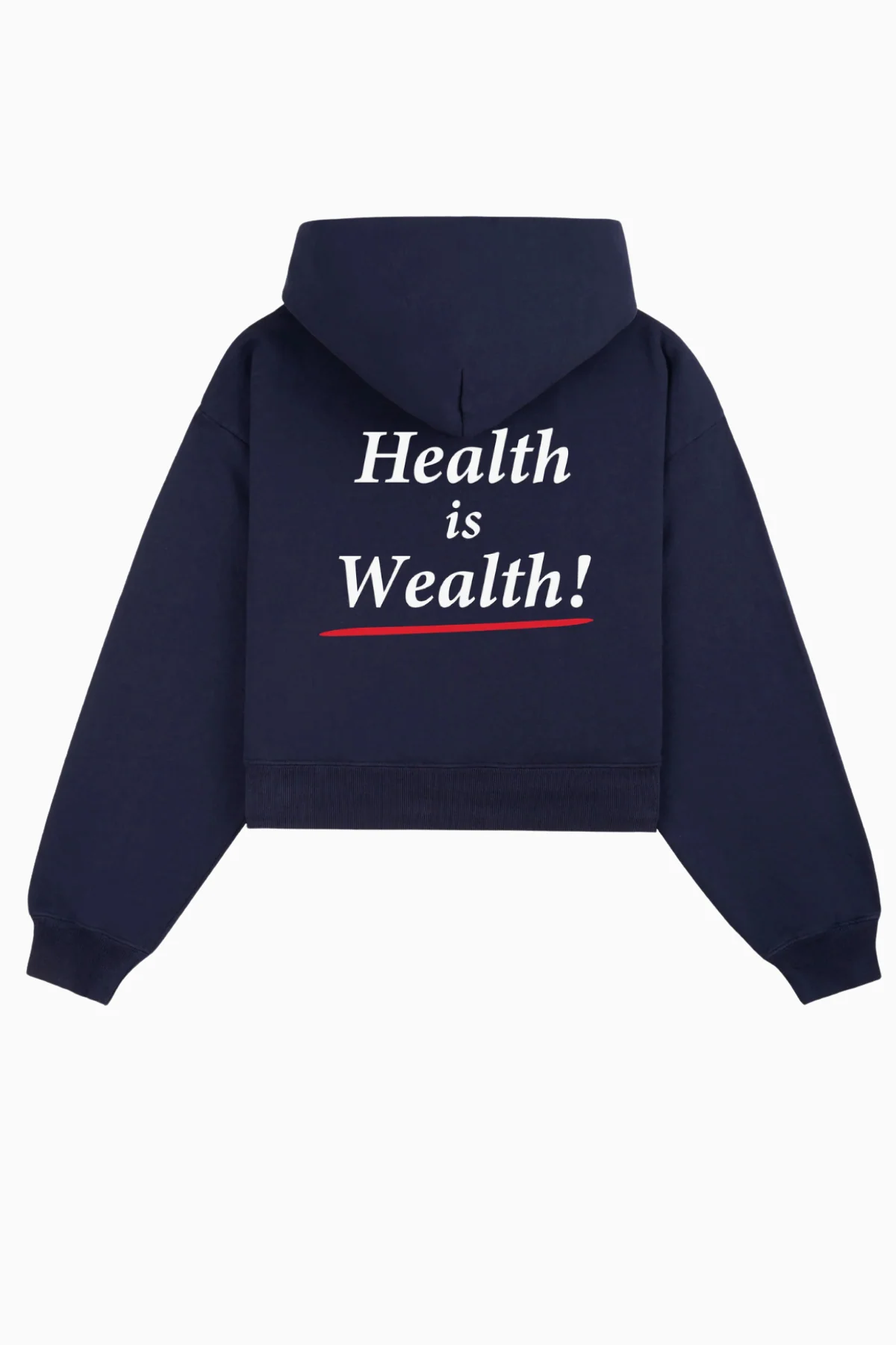 Sporty & Rich Health is Wealth Hoodie - Dark Navy - Image 4