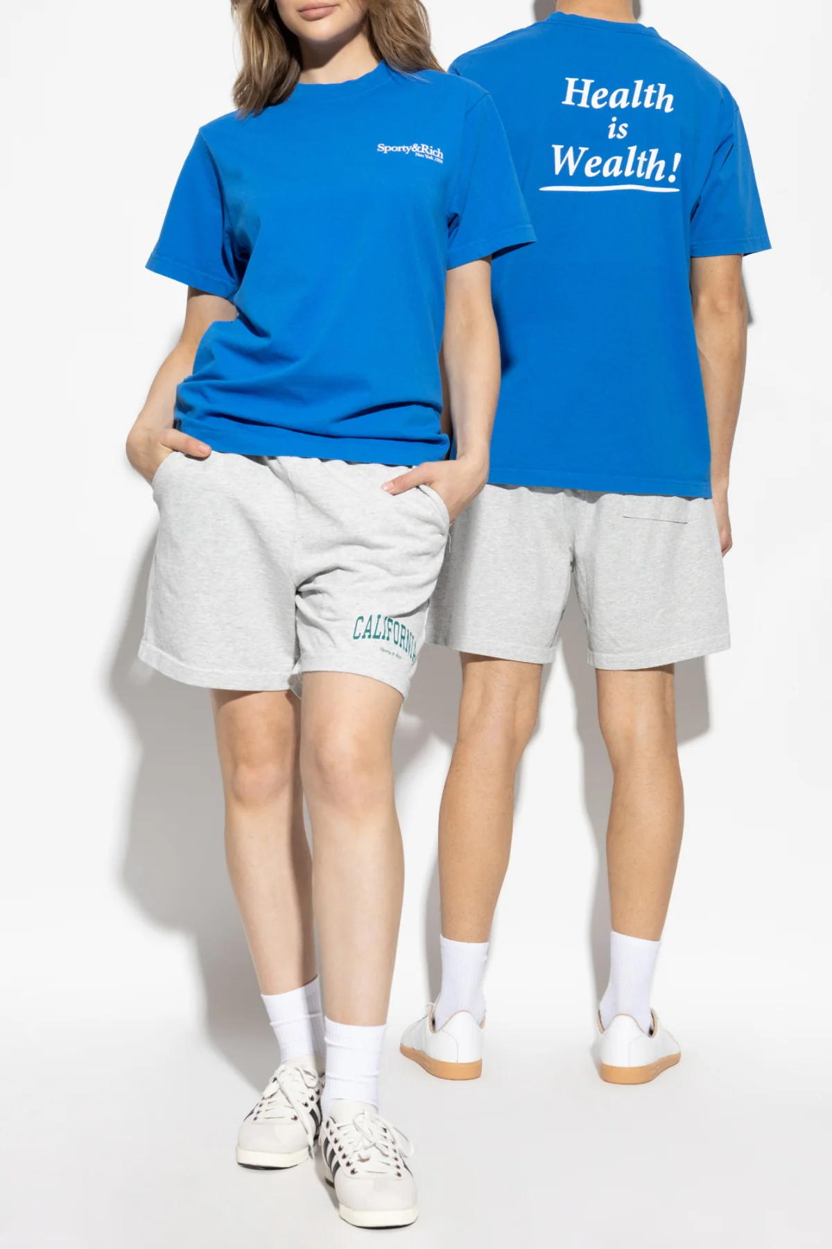 Sporty & Rich Health is Wealth T-Shirt - Paris Blue - Image 2
