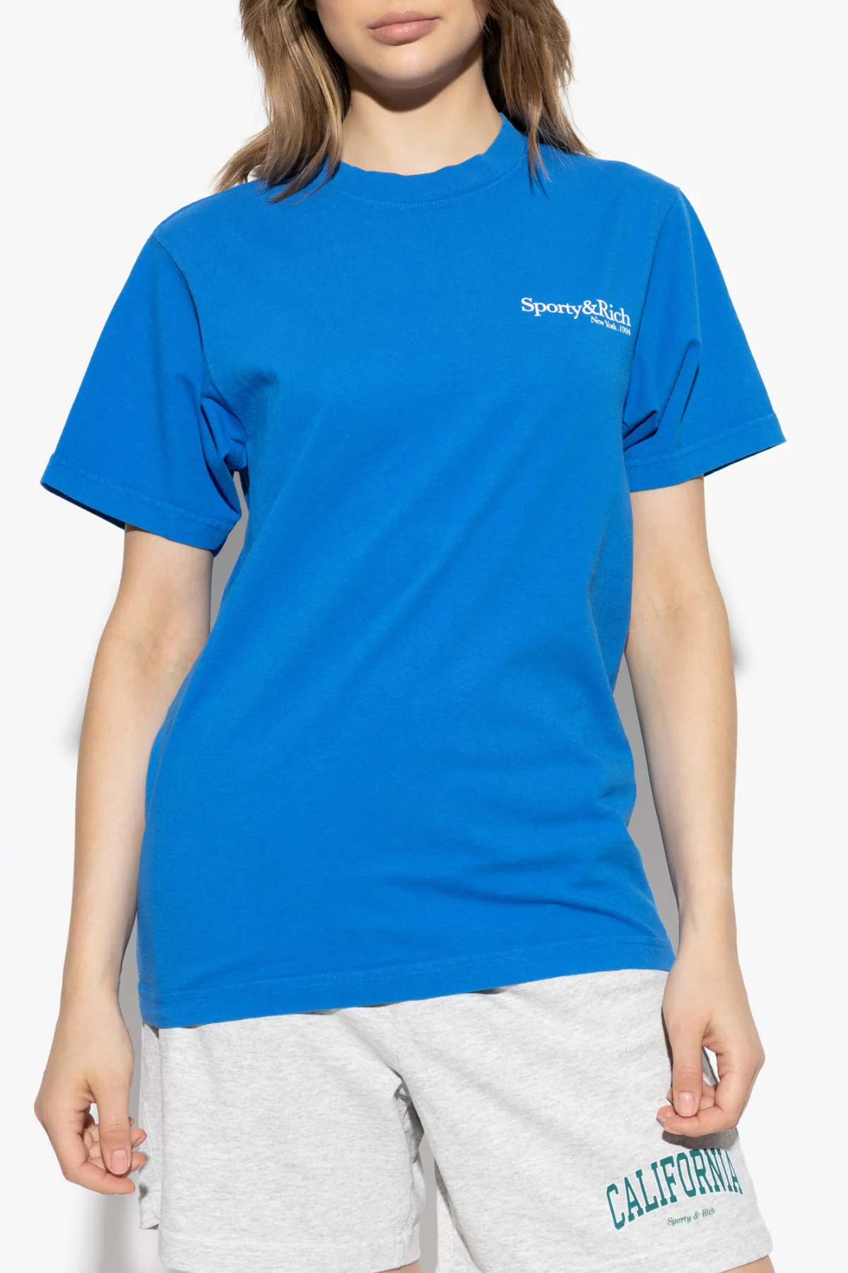 Sporty & Rich Health is Wealth T-Shirt - Paris Blue - Image 3