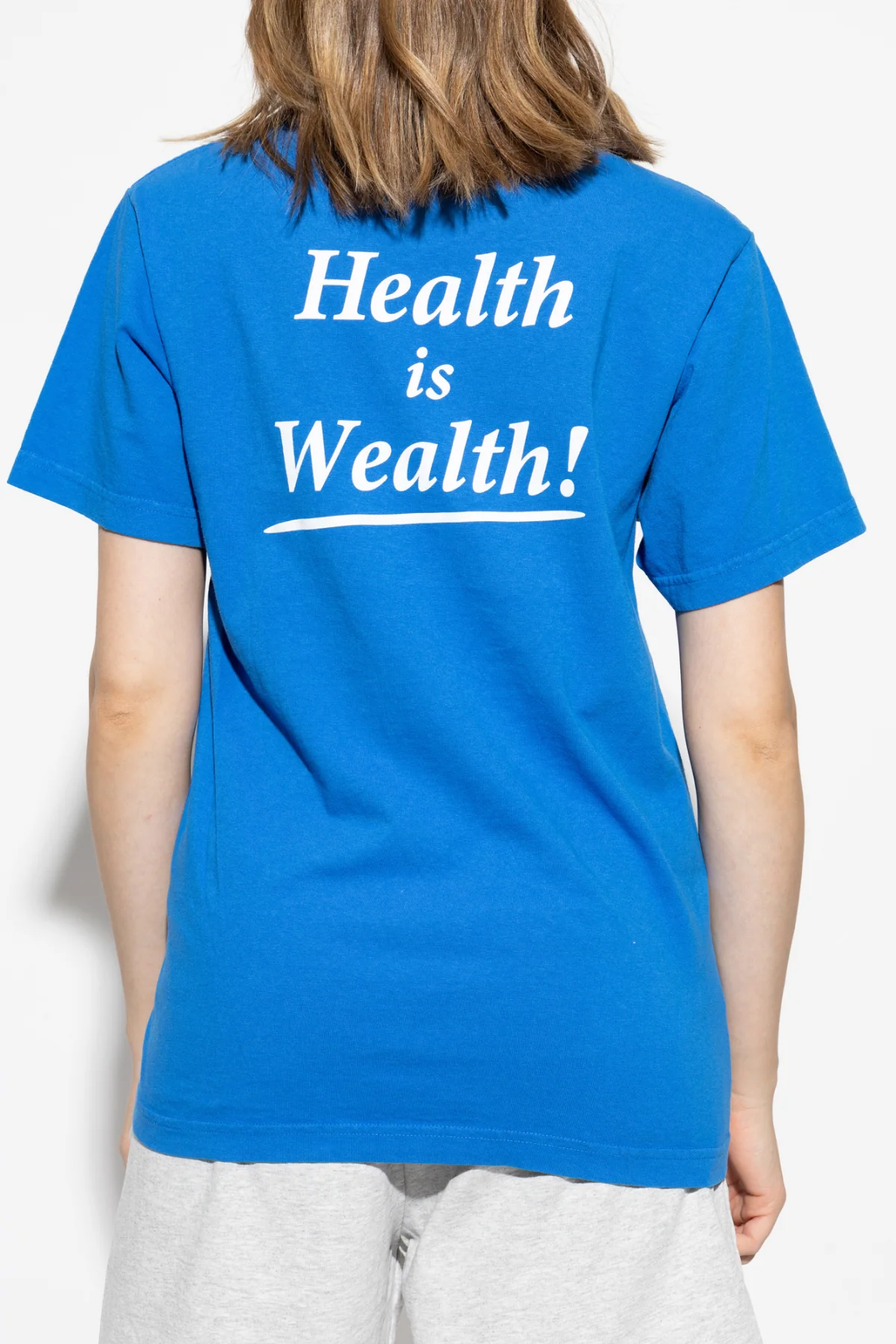 Sporty & Rich Health is Wealth T-Shirt - Paris Blue - Image 4