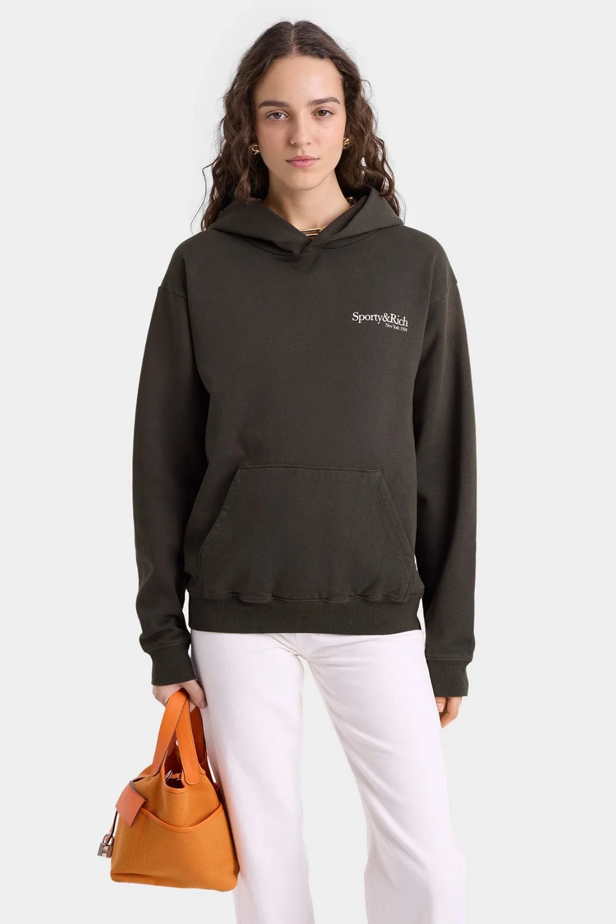Sporty & Rich HWCNY Hoodie - Faded Black - Image 3