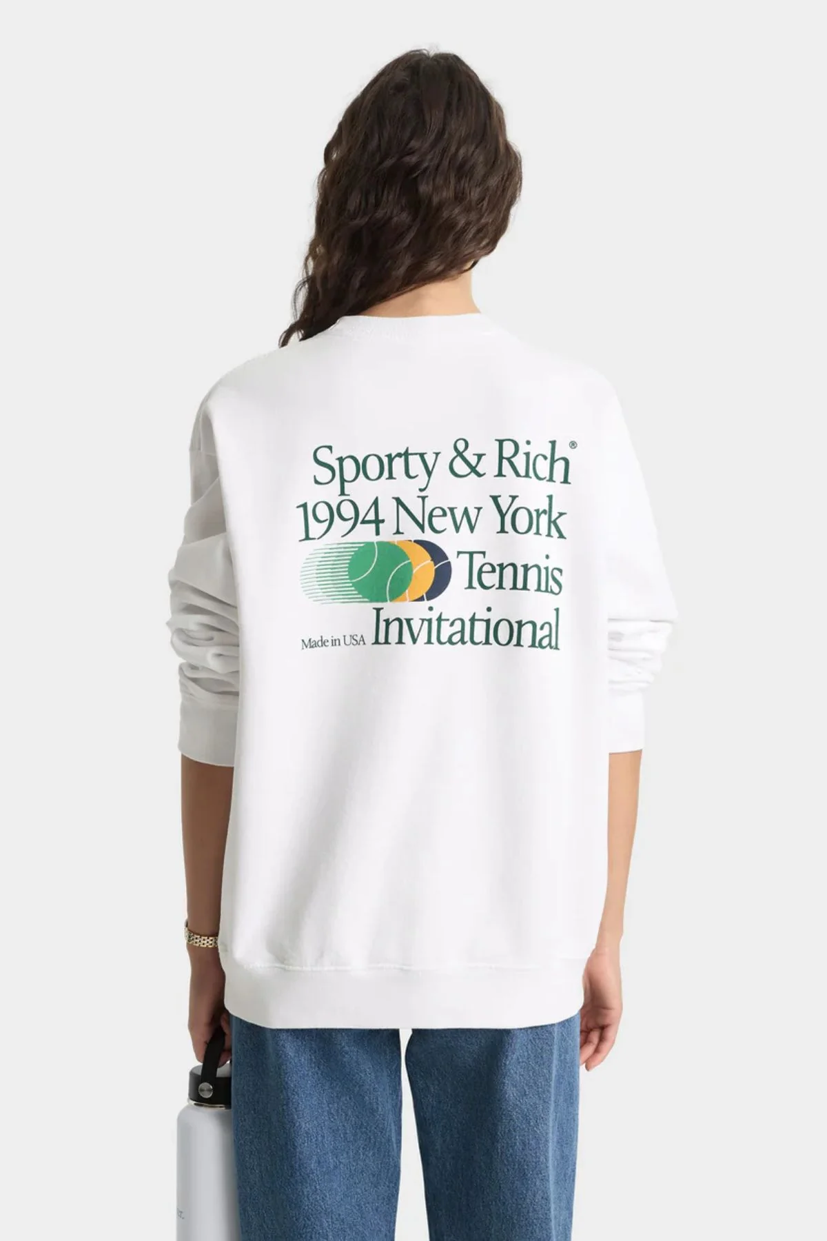 Sporty & Rich Invitational Crewneck - White - Image 2