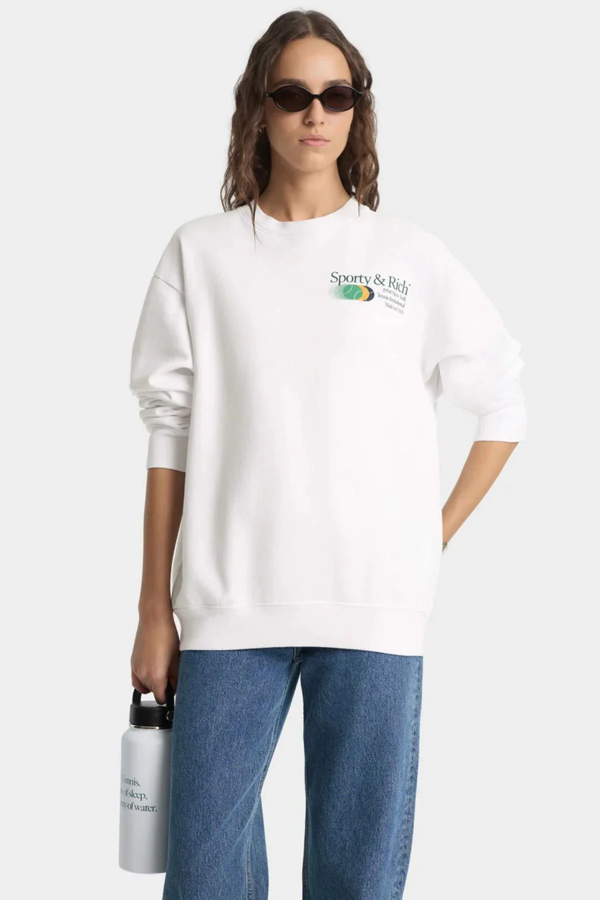 Sporty & Rich Invitational Crewneck - White - Image 5