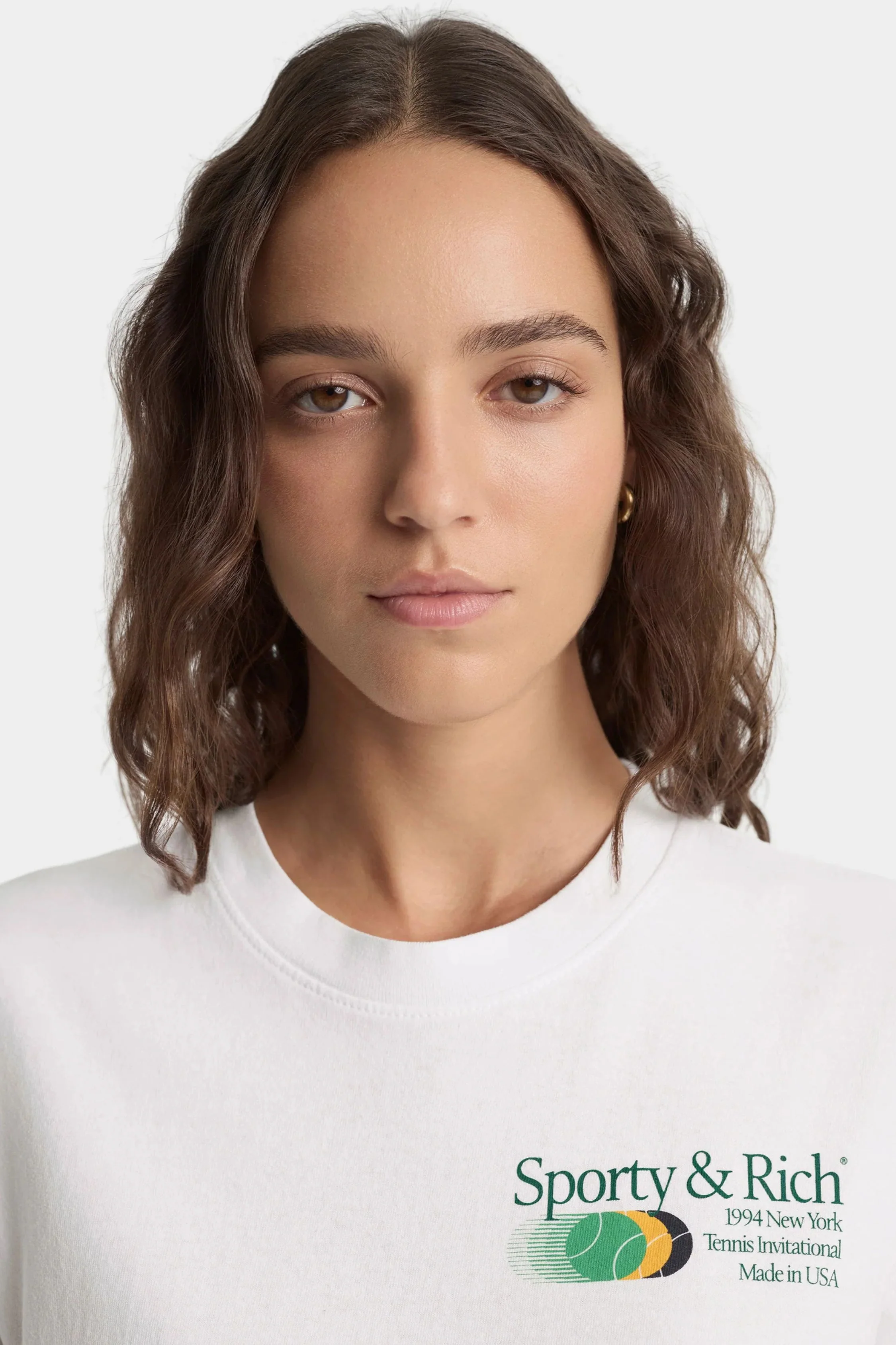 Sporty & Rich Invitational T-Shirt - White/ Forest - Image 3