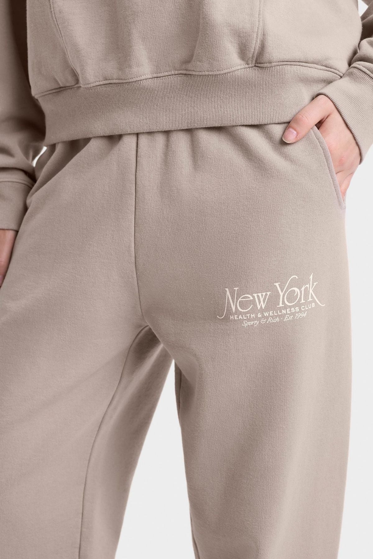 Sporty & Rich NY 94 Sweatpant - Elephant - Image 4