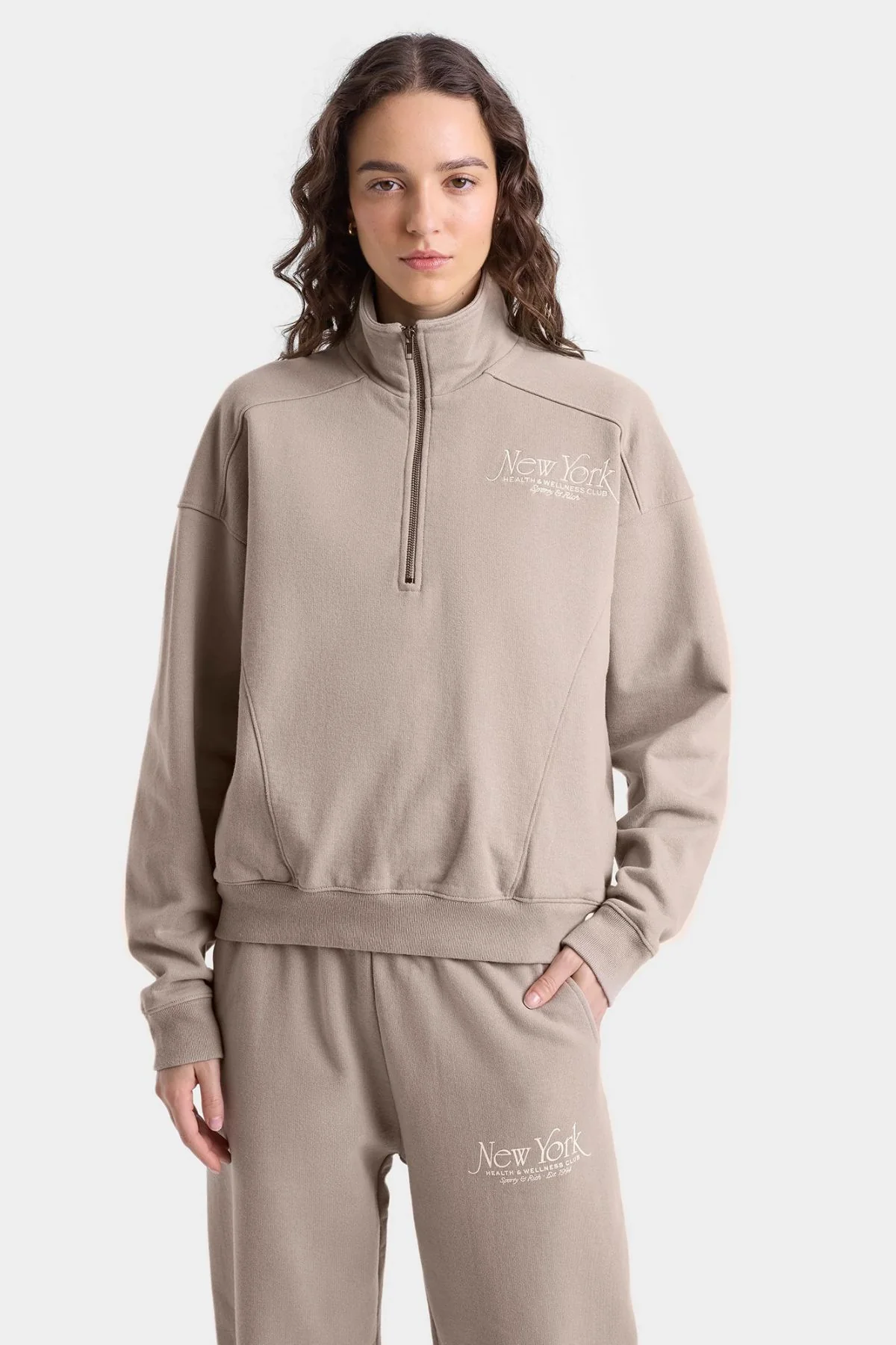 Sporty & Rich NY 94 Sweatpant - Elephant - Image 5