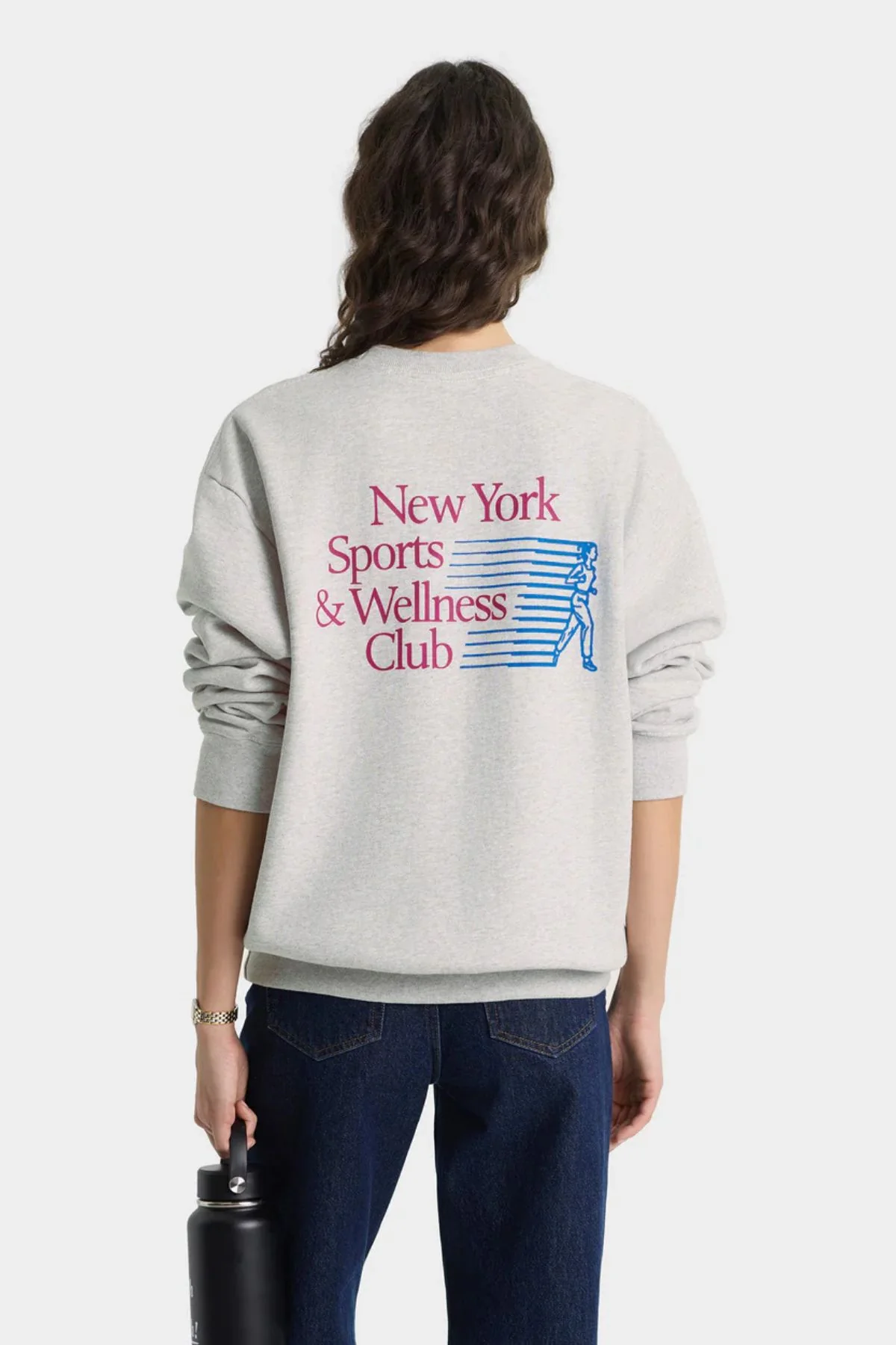 Sporty & Rich NY Motion Crewneck - Heather Grey - Image 2