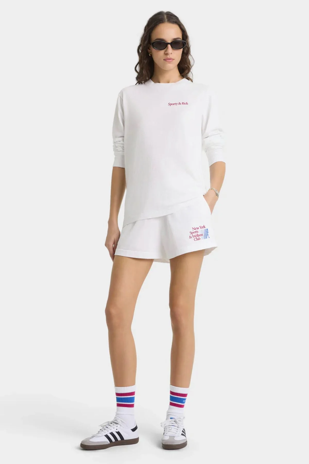 Sporty & Rich NY Motion Disco Short - White - Image 2