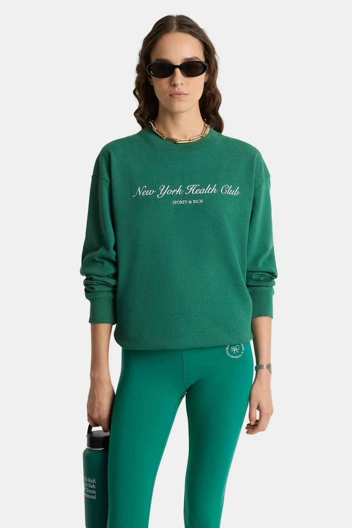 Sporty & Rich NY Tennis Club Crewneck - Alpine - Image 2