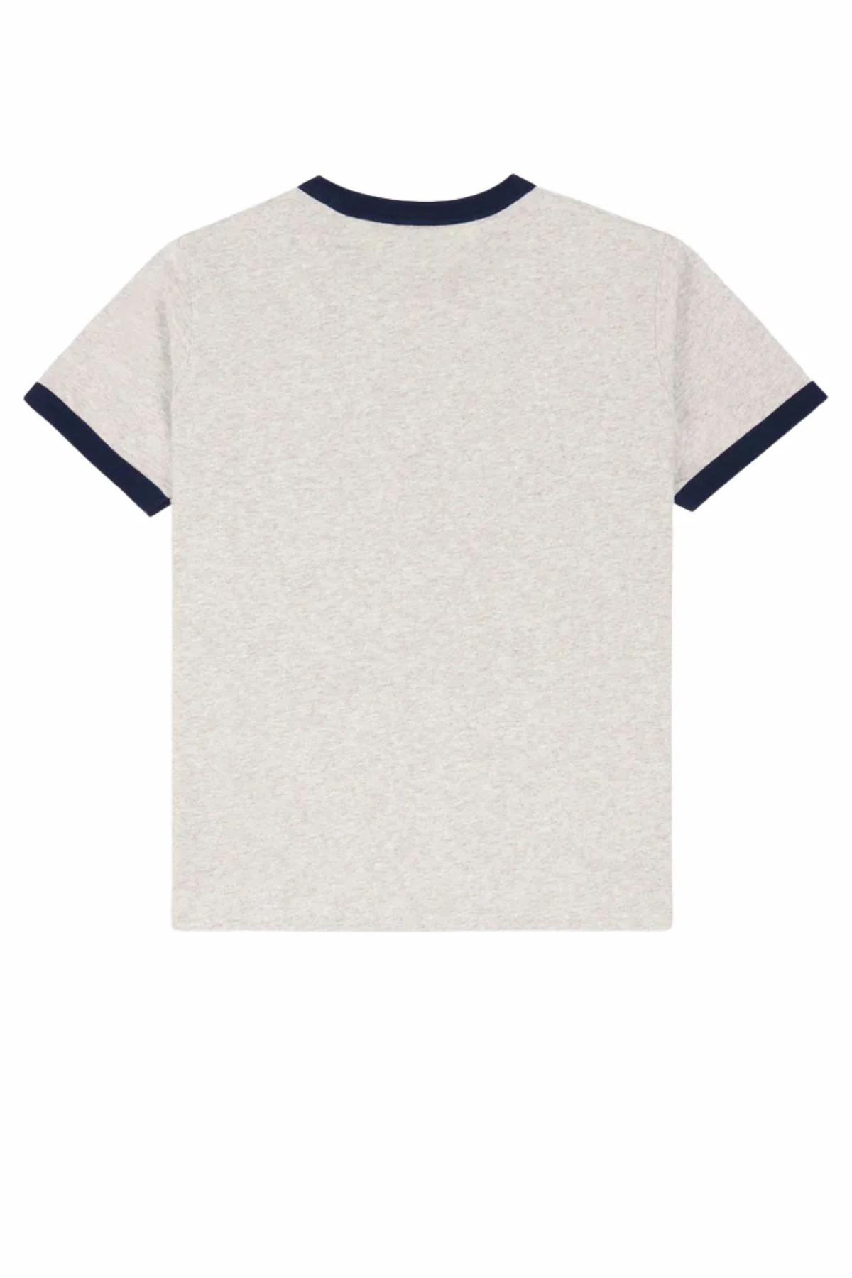 Sporty & Rich Riding Club Ringer Tee - Heather/ Navy - Image 5