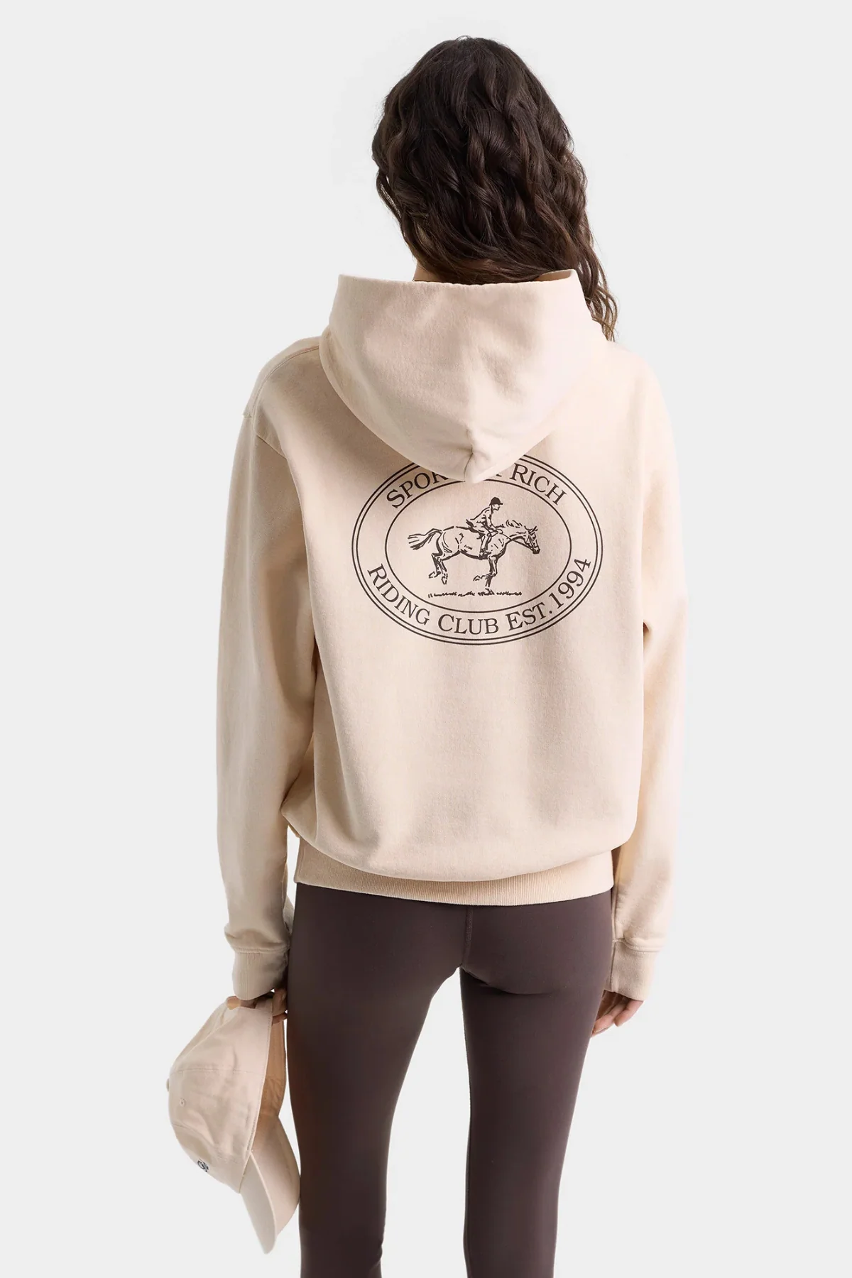 Sporty & Rich Riding Club Hoodie - Cream - Image 3