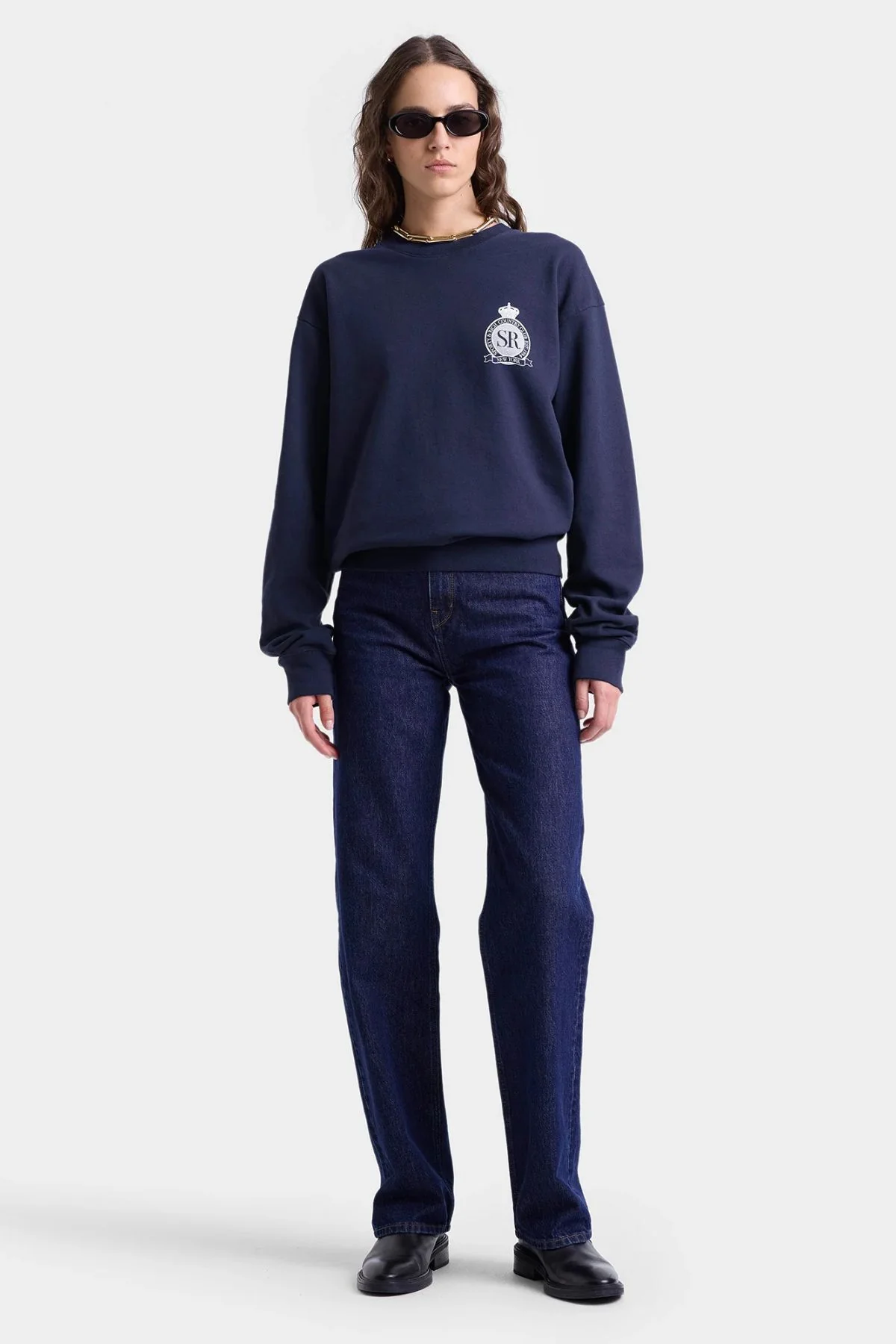 Sporty & Rich Royal Club Crewneck - Dark Navy - Image 2