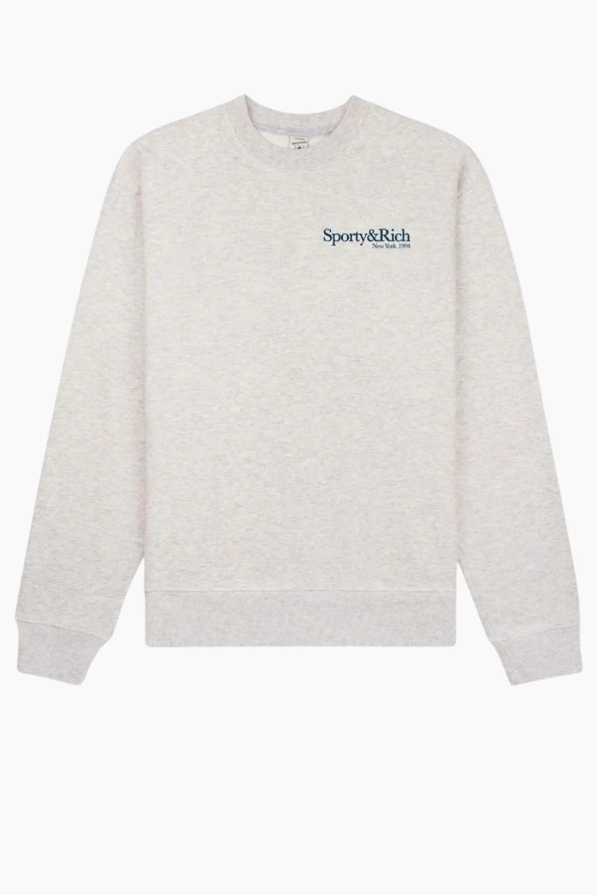 Sporty & Rich Run Club Crewneck - Heather Grey