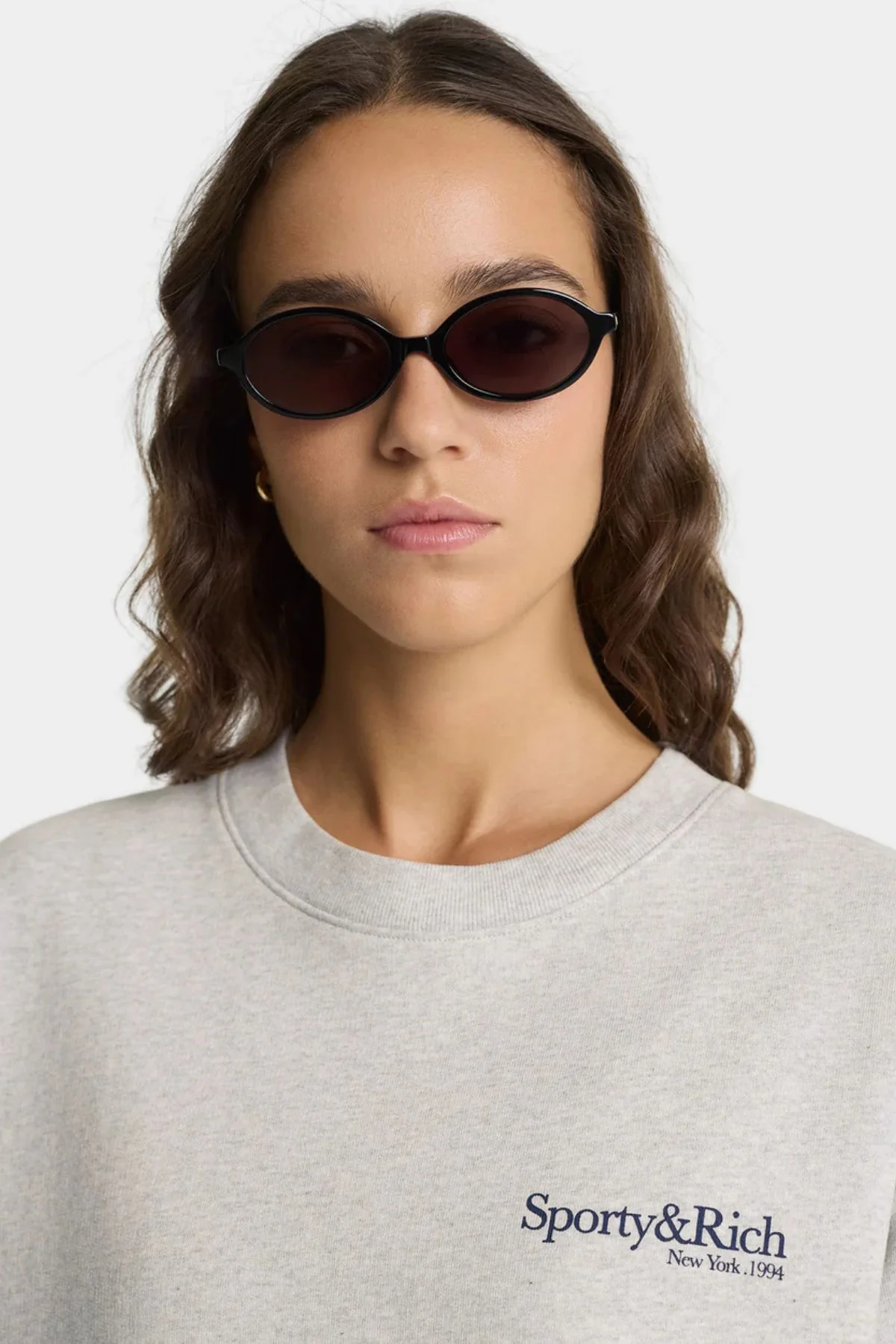 Sporty & Rich Run Club Crewneck - Heather Grey - Image 4