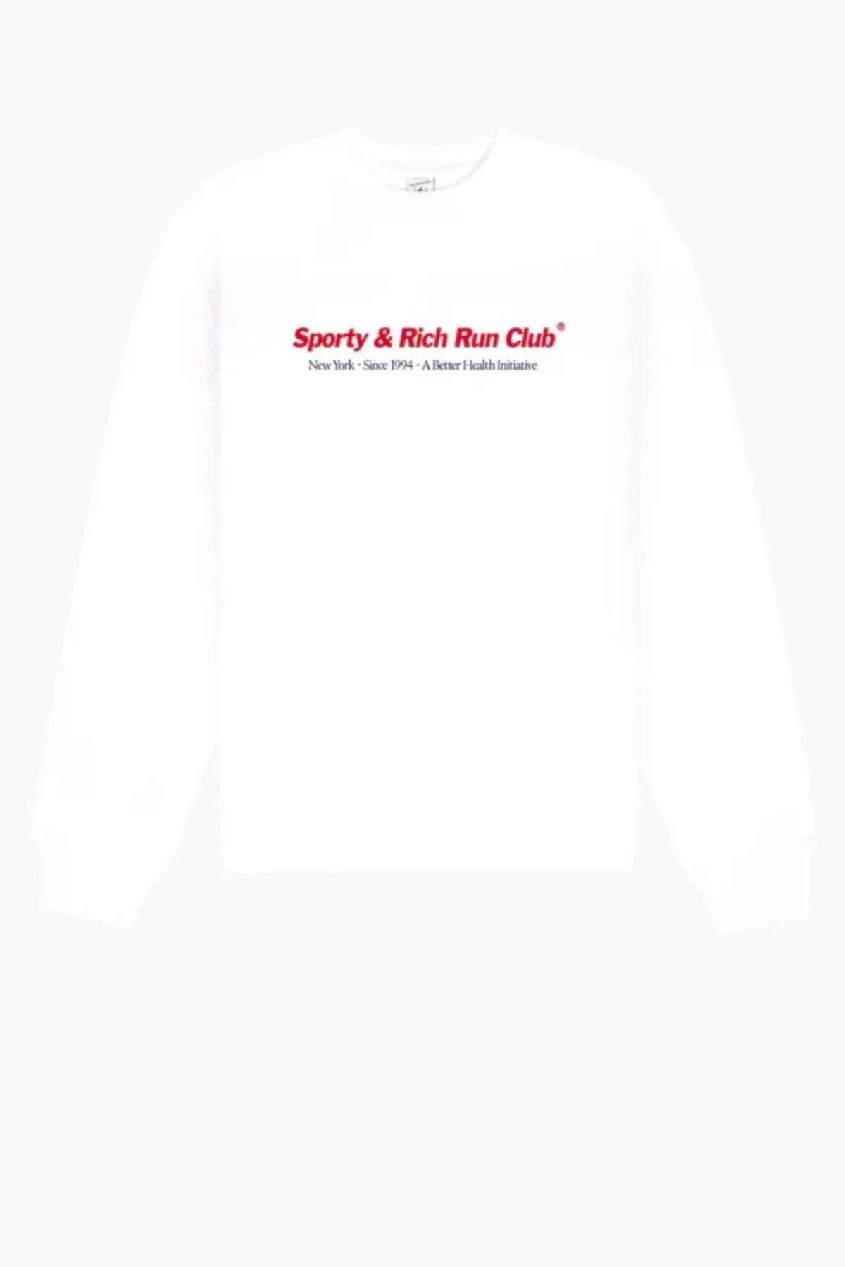 Sporty & Rich Run Club Crewneck - White