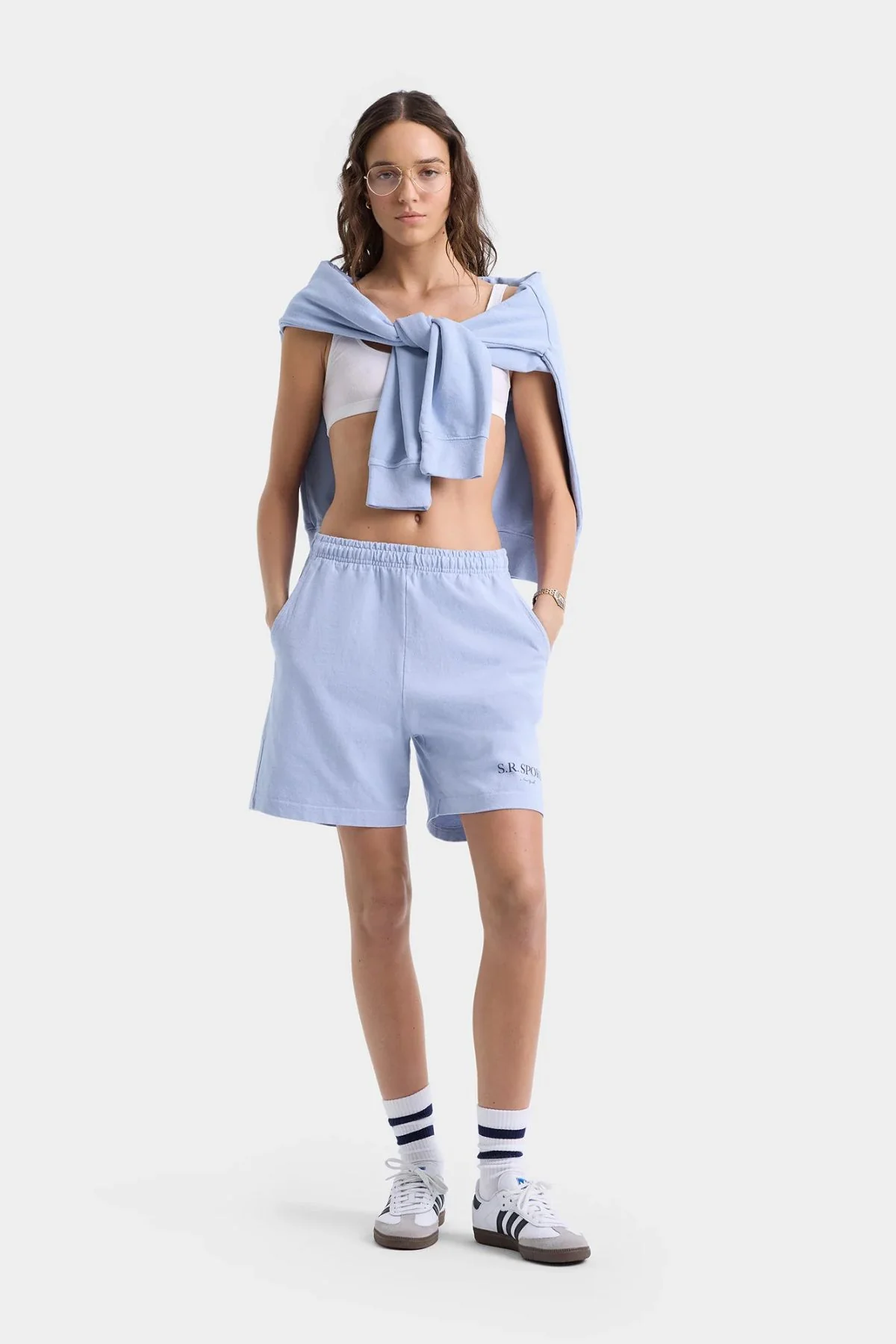 Sporty & Rich Gym Short - Washed Hydrangea - Image 4