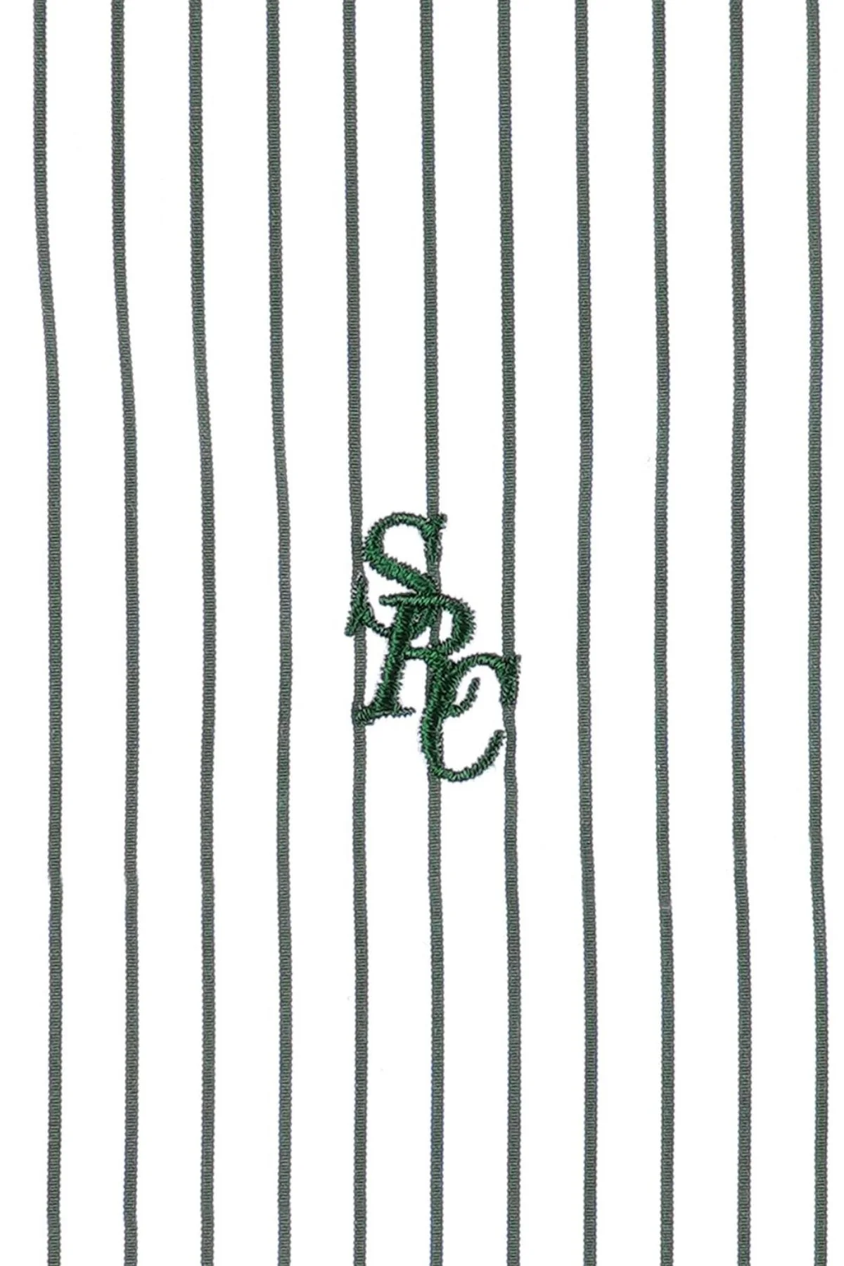 Sporty & Rich Poplin Short - Forest Striped - Image 3