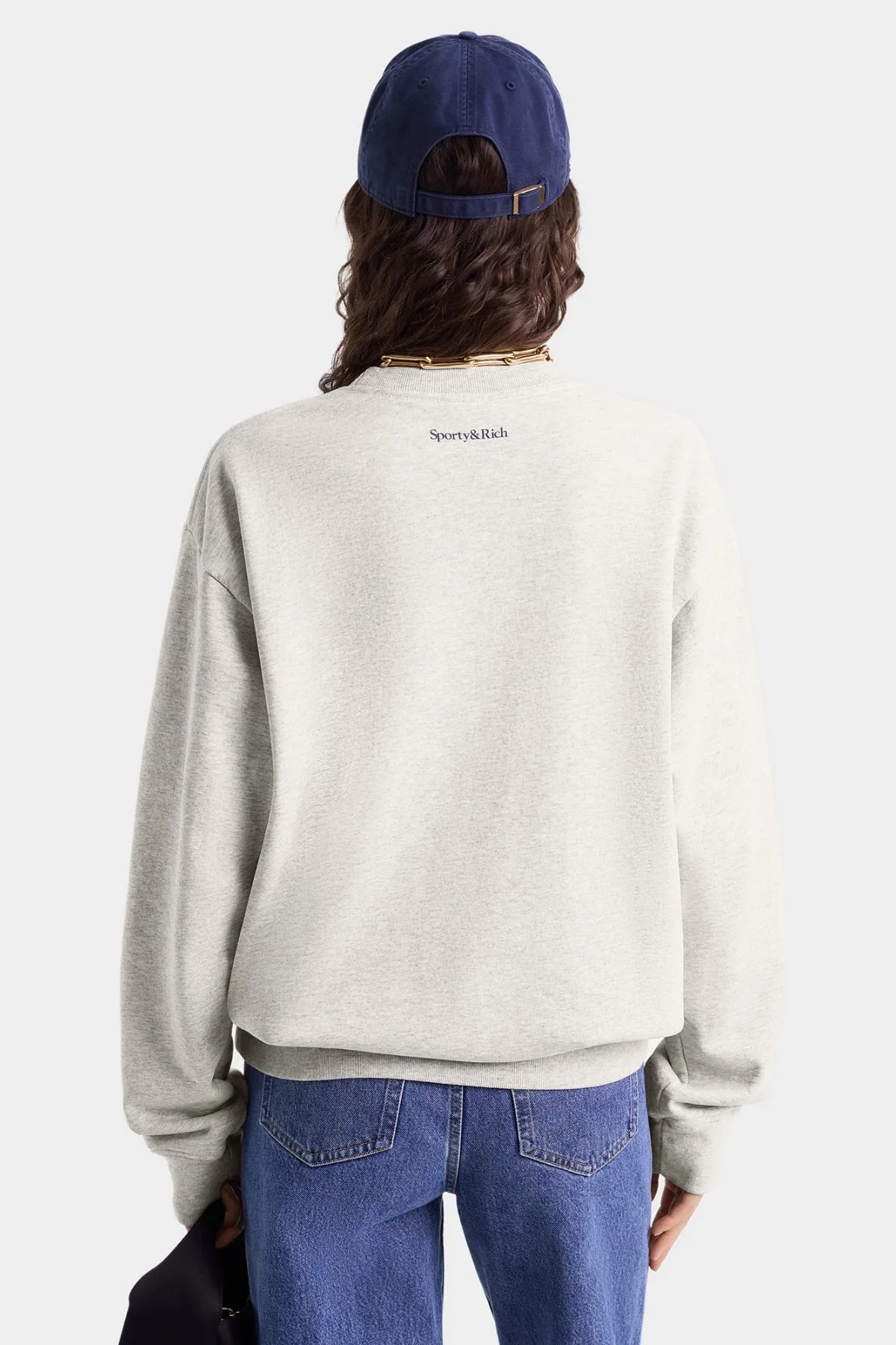 Sporty & Rich UCLA Crest Crewneck - Heather Grey - Image 4