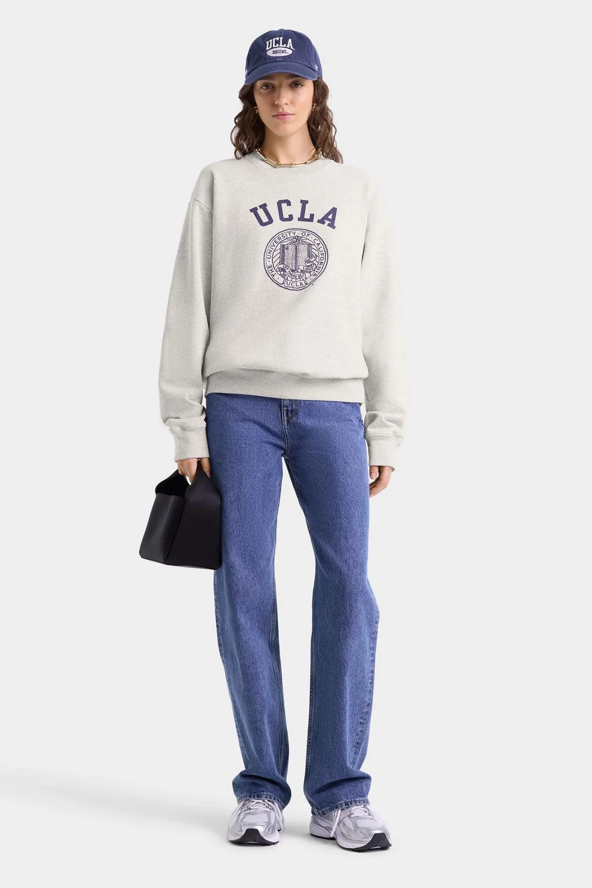 Sporty & Rich UCLA Crest Crewneck - Heather Grey - Image 6