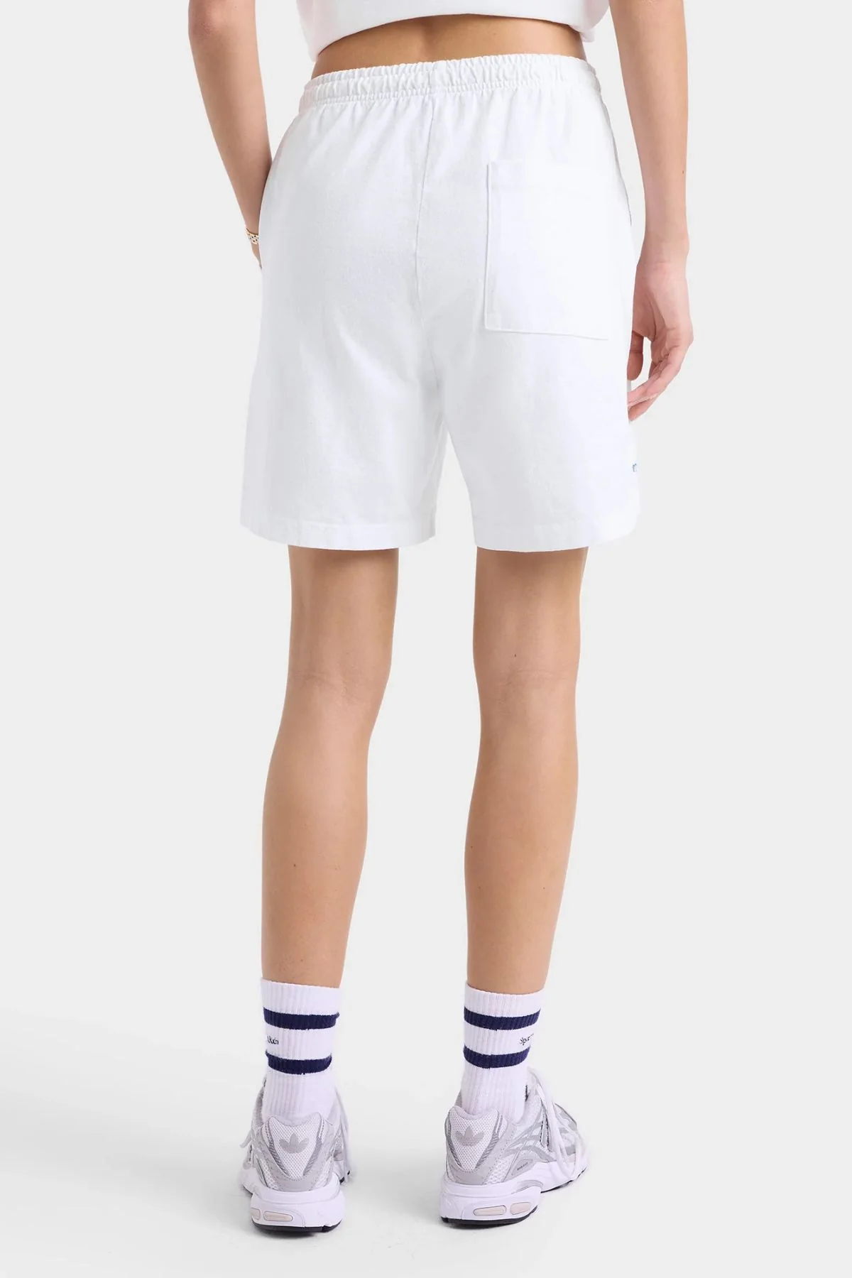 Sporty & Rich UCLA Crest Gym Short - White - Image 4