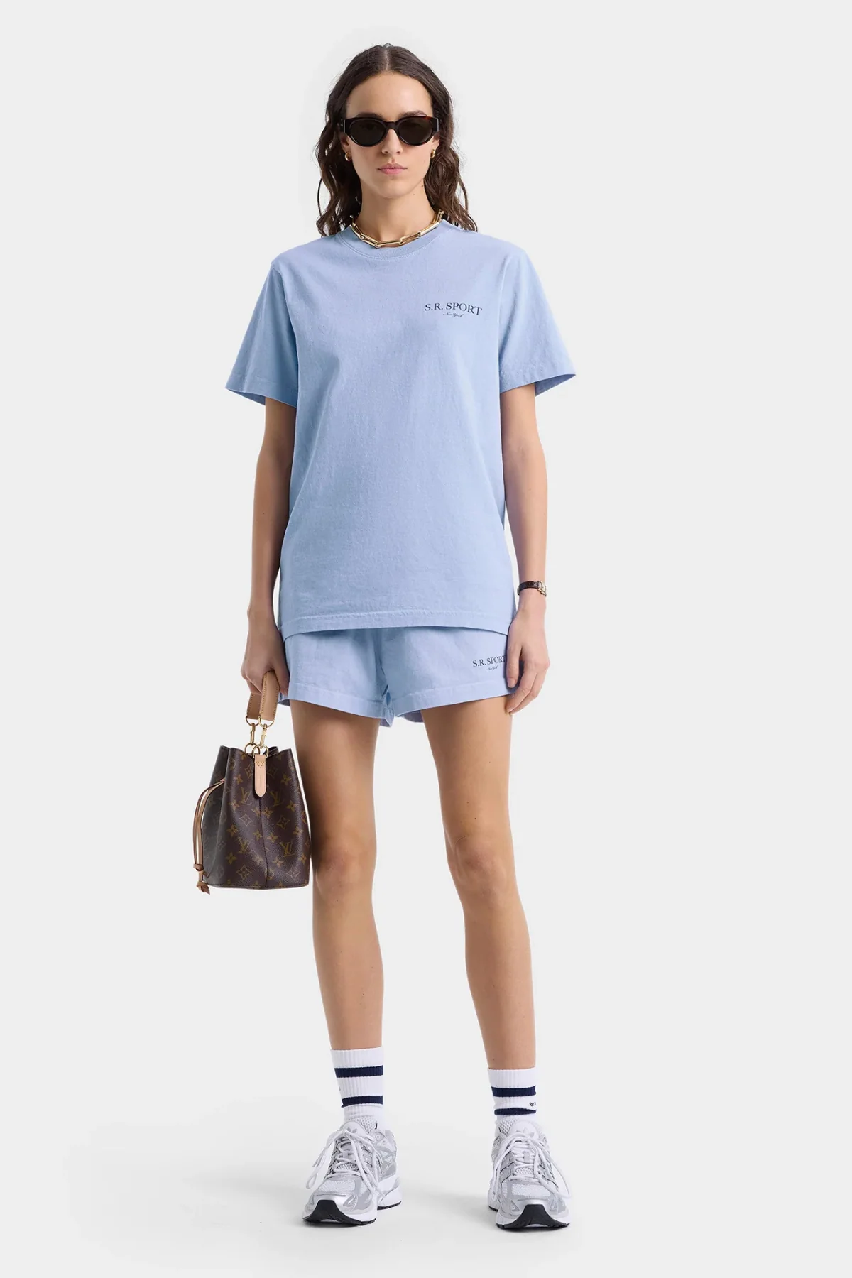 Sporty & Rich Wimbledon T-Shirt - Washed Hydrangea - Image 4