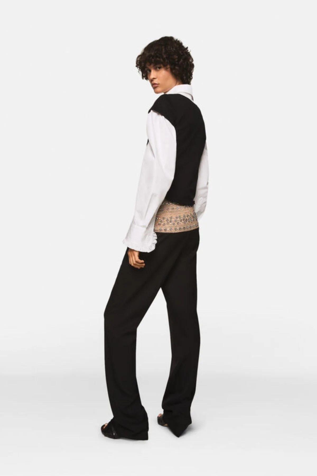 Stella McCartney Crystal Embellished Trousers - Black - Image 3