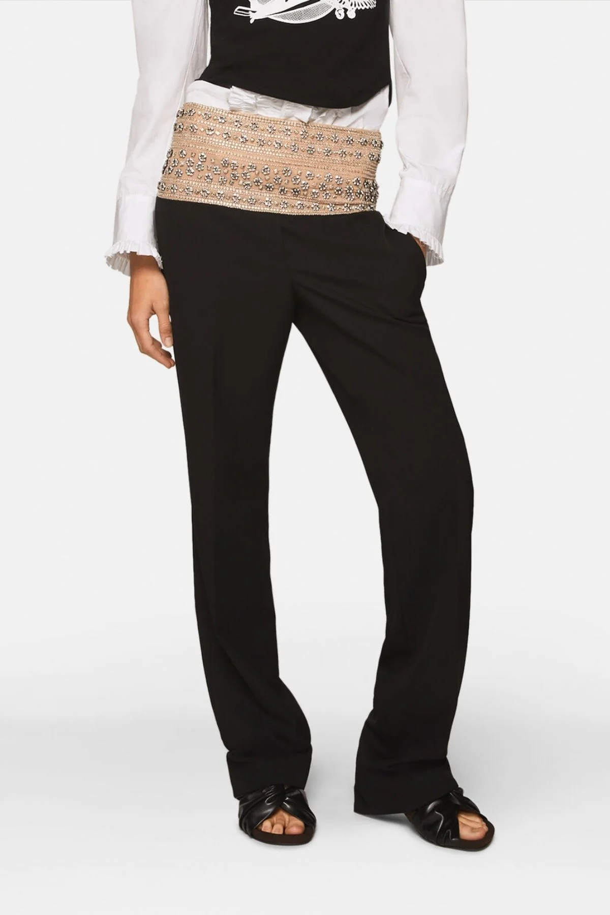 Stella McCartney Crystal Embellished Trousers - Black - Image 4
