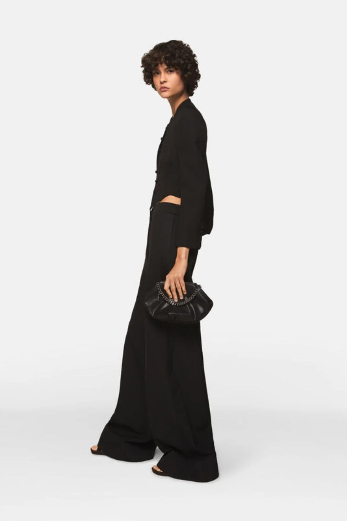 Stella McCartney Wool Tuxedo Trousers - Black - Image 3