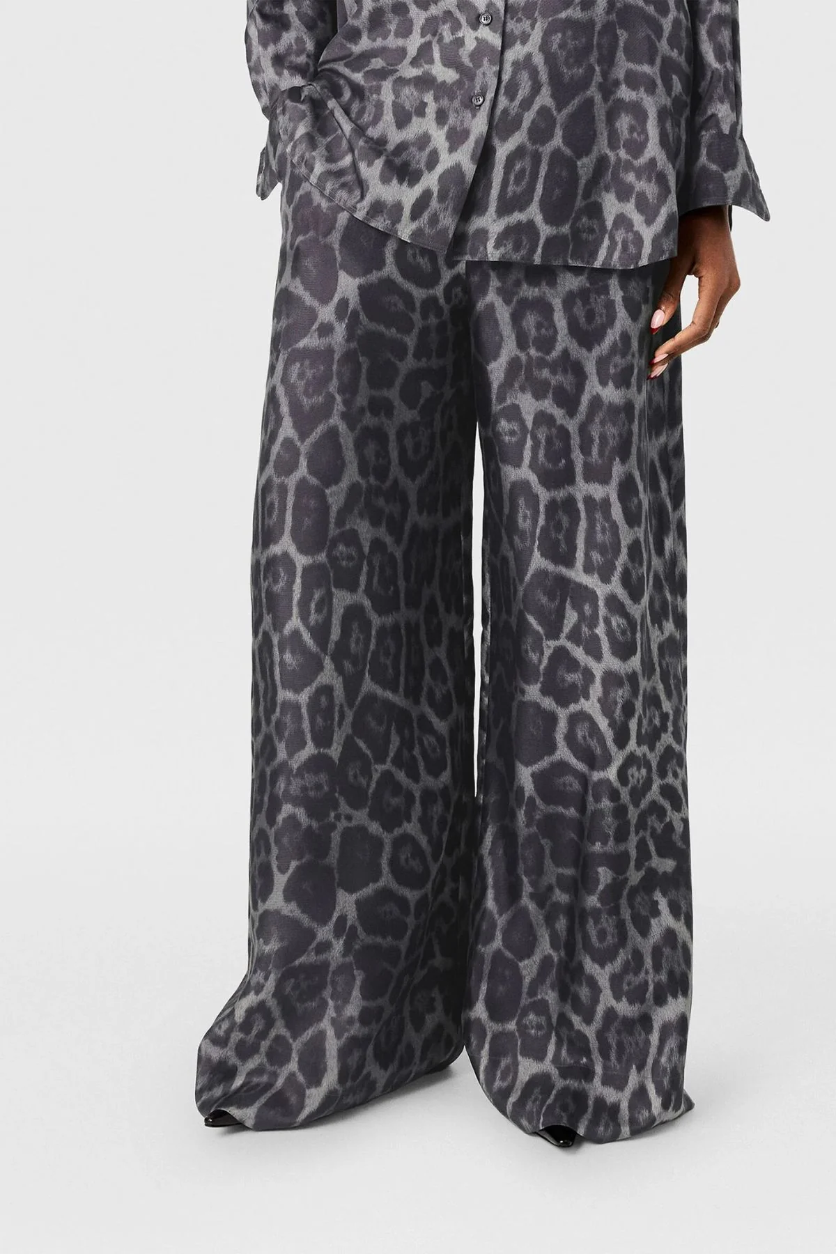Stella McCartney Leopard Pants - Ash Grey - Image 6