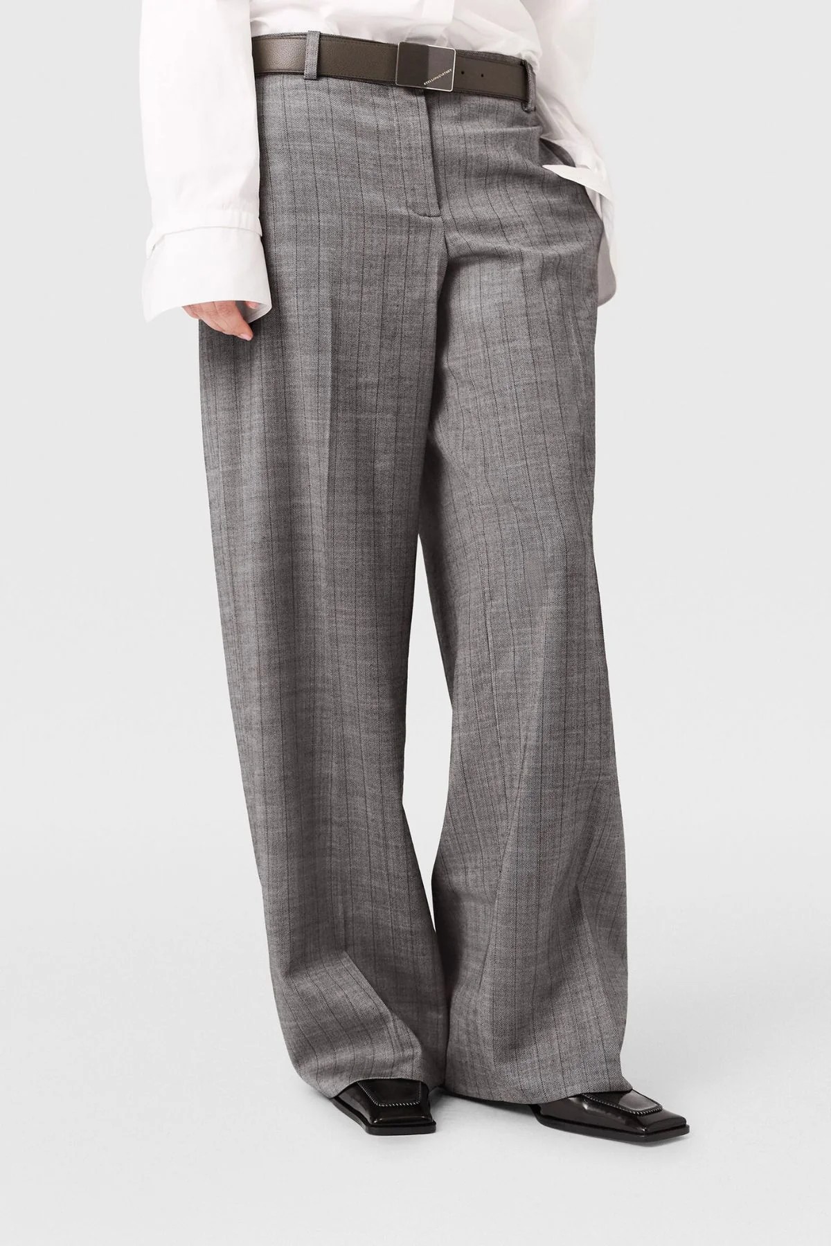 Stella McCartney Pinstripe Runway Pants - Grey - Image 5