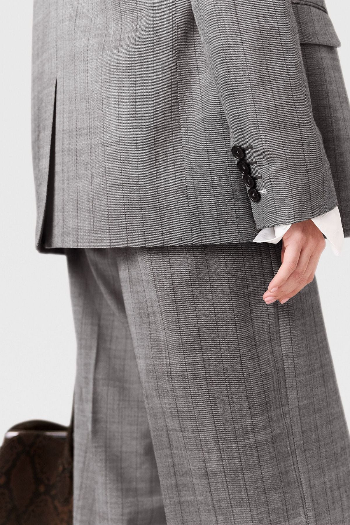 Stella McCartney Pinstripe SB Jacket - Grey - Image 3