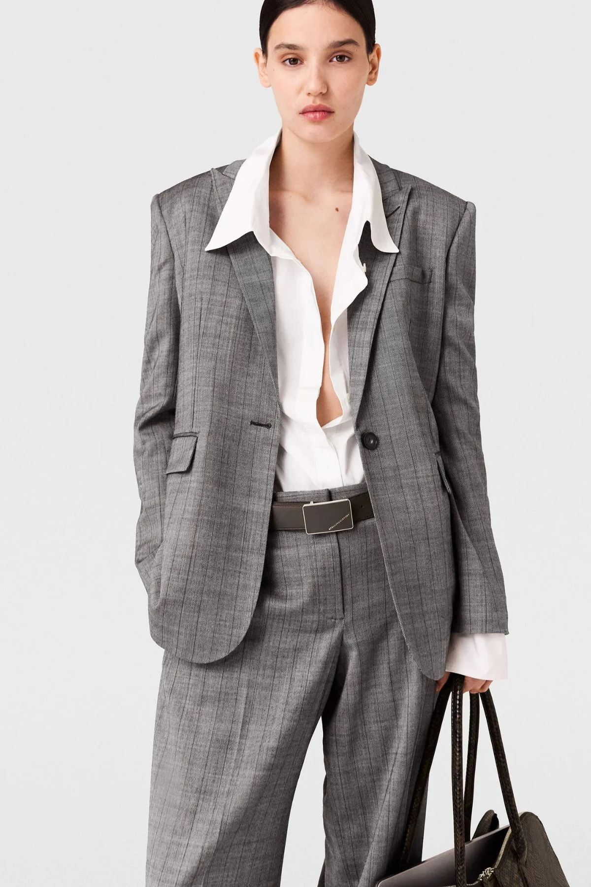 Stella McCartney Pinstripe SB Jacket - Grey - Image 4