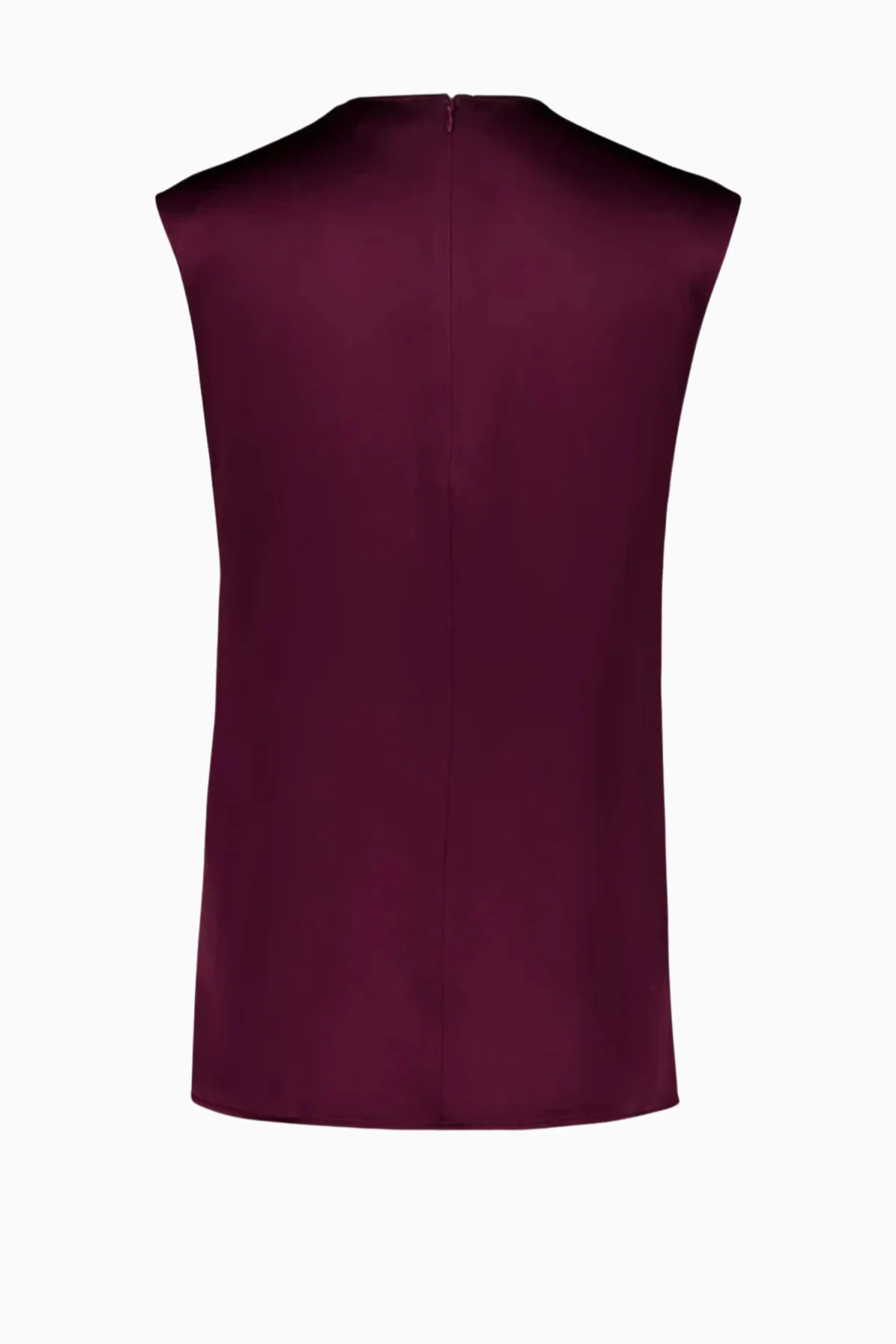 Stella McCartney Satin Sleeveless Top - Bordeaux - Image 2
