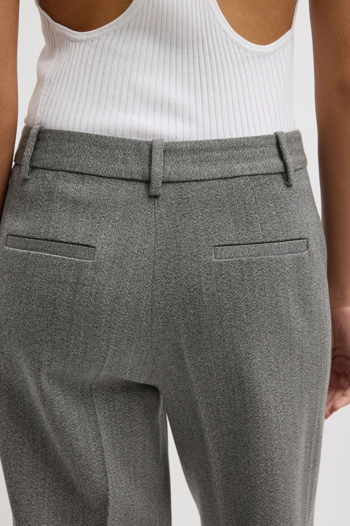 Tibi Zip Front Trouser - Grey Multi - Image 5