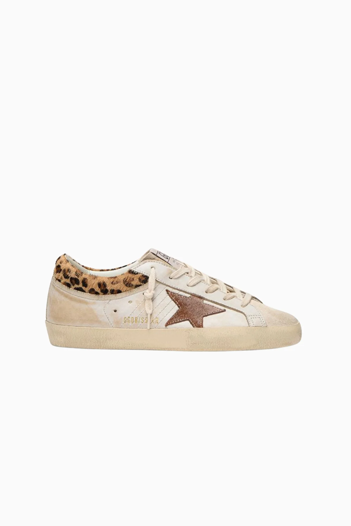 Golden Goose Super Star - White Beige/ Seed Pearl/ Brick Red
