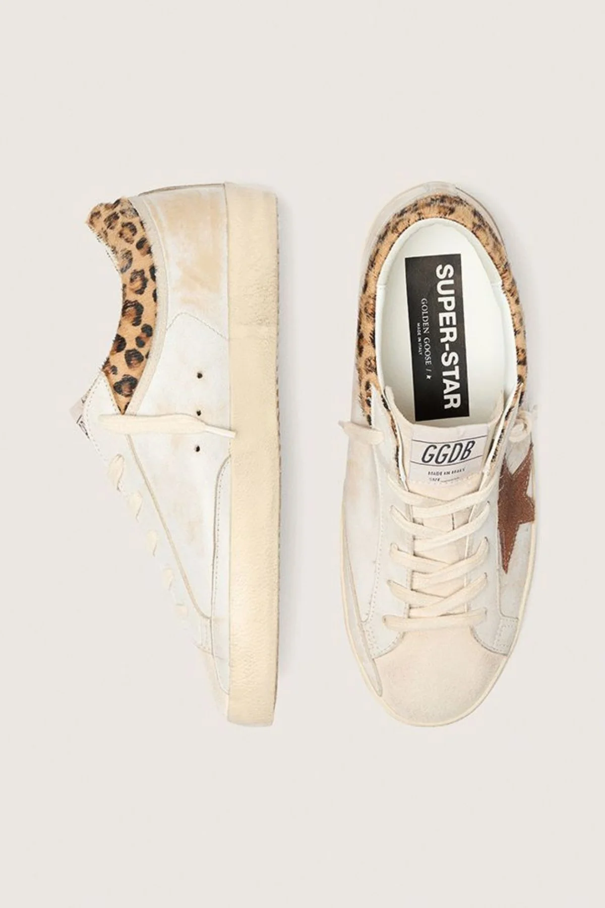 Golden Goose Super Star - White Beige/ Seed Pearl/ Brick Red - Image 3