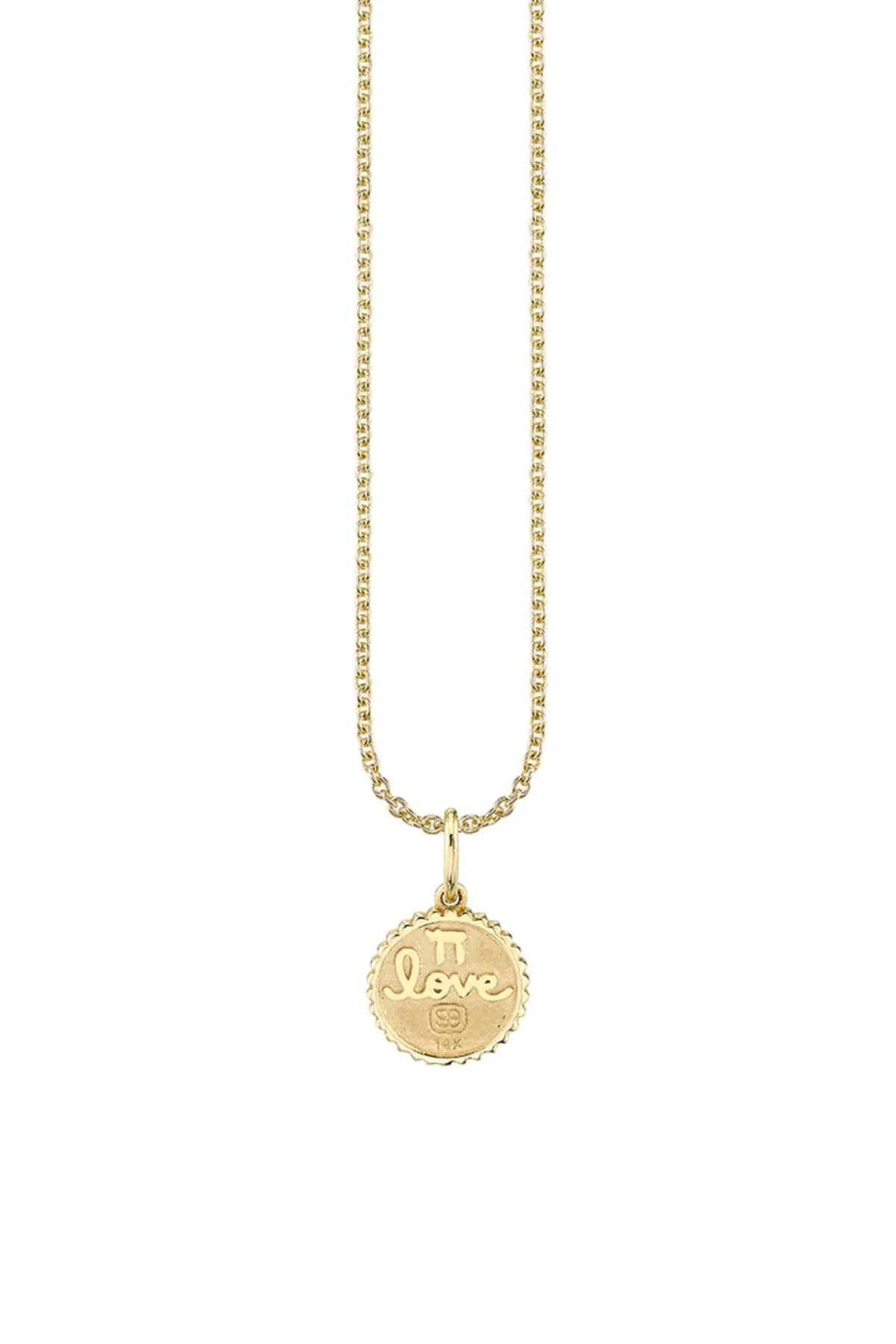 Sydney Evan Tiny Baby Star of David Coin Necklace - Yellow Gold - Image 2