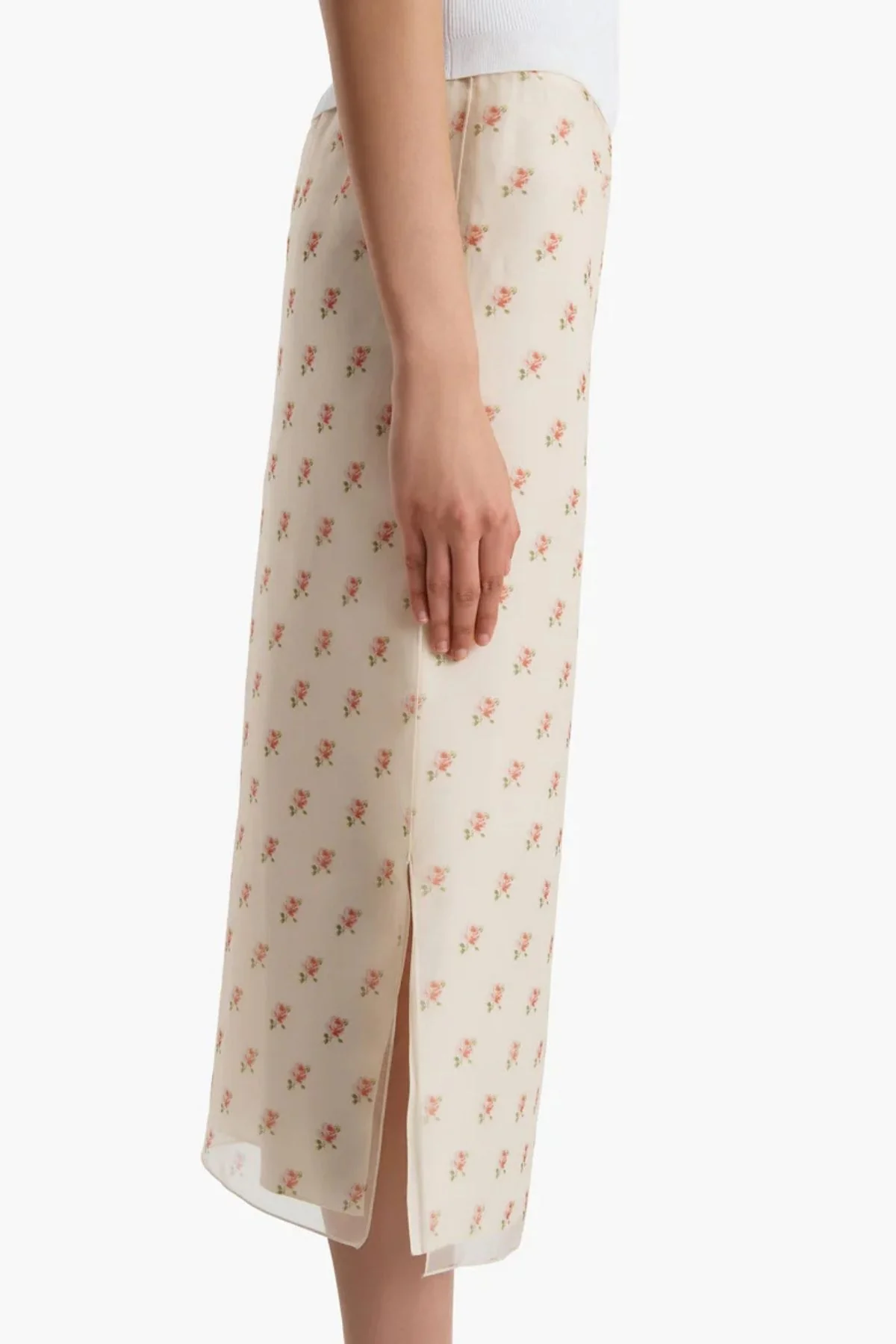 KHAITE Sydni Skirt - Soft Pink - Image 4