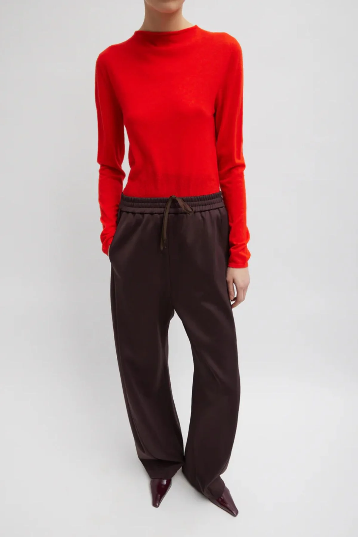 Tibi Active Knit Winslow Pant - Brown - Image 5