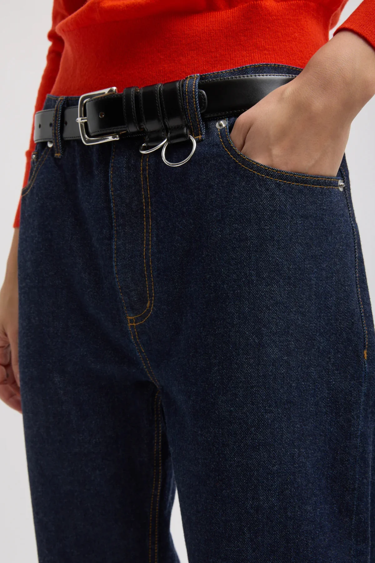 Tibi Alec Jean - Dark Denim - Image 4
