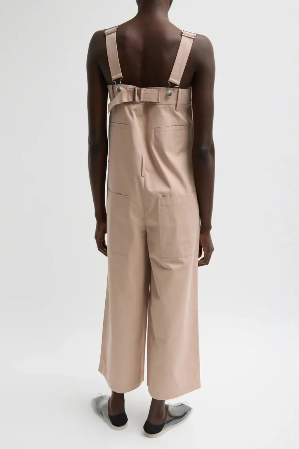 Tibi Overall Wide Leg Pant - Cameo Pink - Image 3