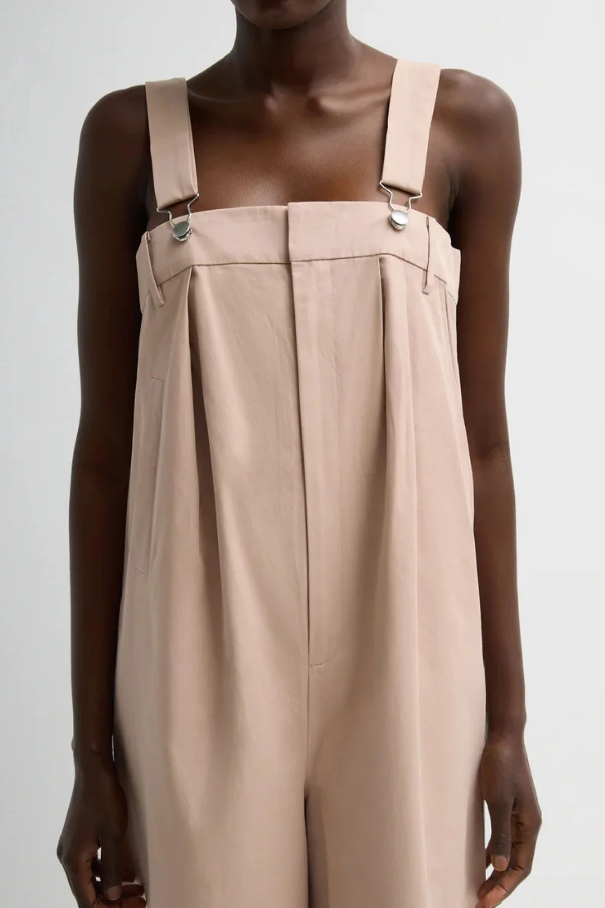 Tibi Overall Wide Leg Pant - Cameo Pink - Image 4