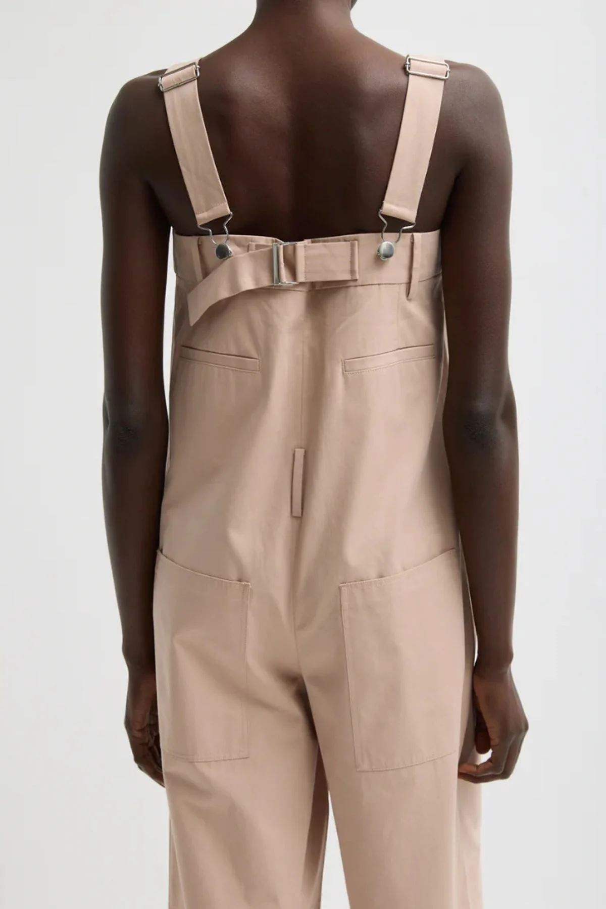 Tibi Overall Wide Leg Pant - Cameo Pink - Image 5