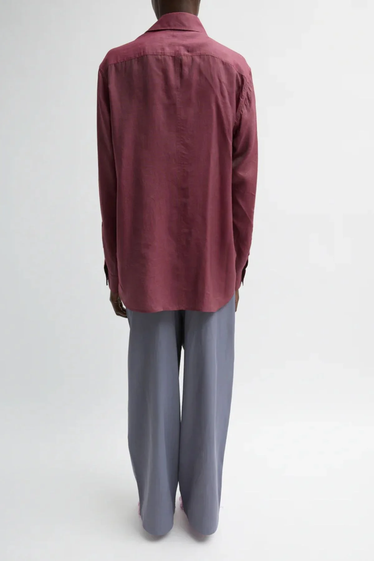 Tibi Charlie Men's Slim Shirt - Light Mulberry - Image 3
