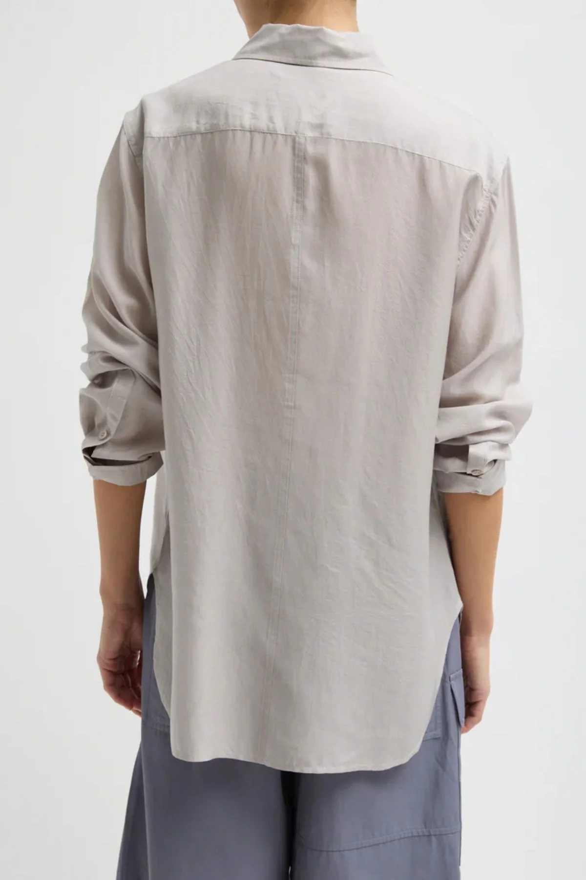 Tibi Charlie Men's Slim Shirt - Stone - Image 3