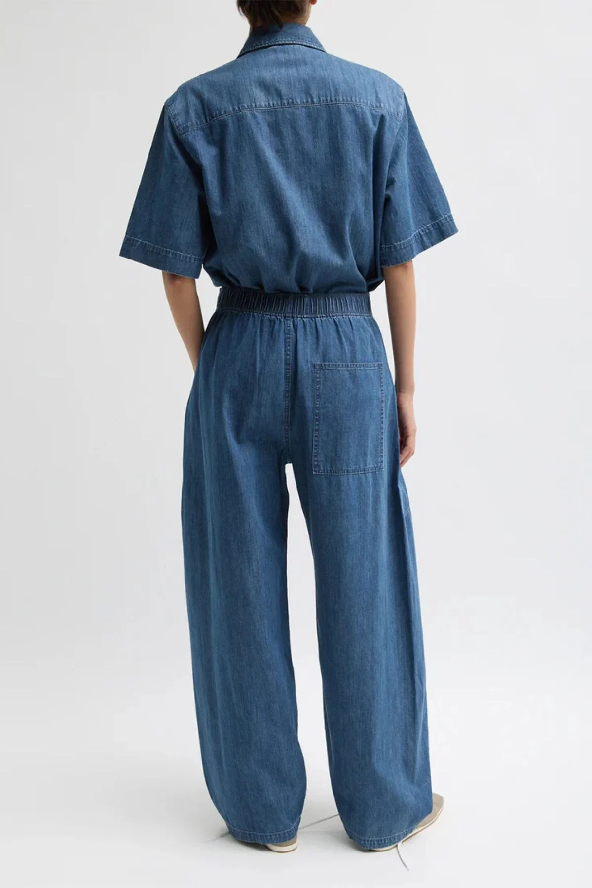 Tibi Classic Wash Winslow Pant - Classic Blue - Image 4